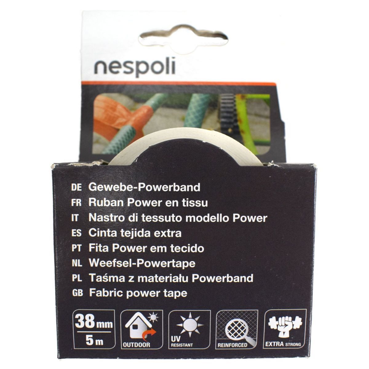 Nespoli Klebeband Gewebe Powerband Innen und Außen Rolle Klebeband