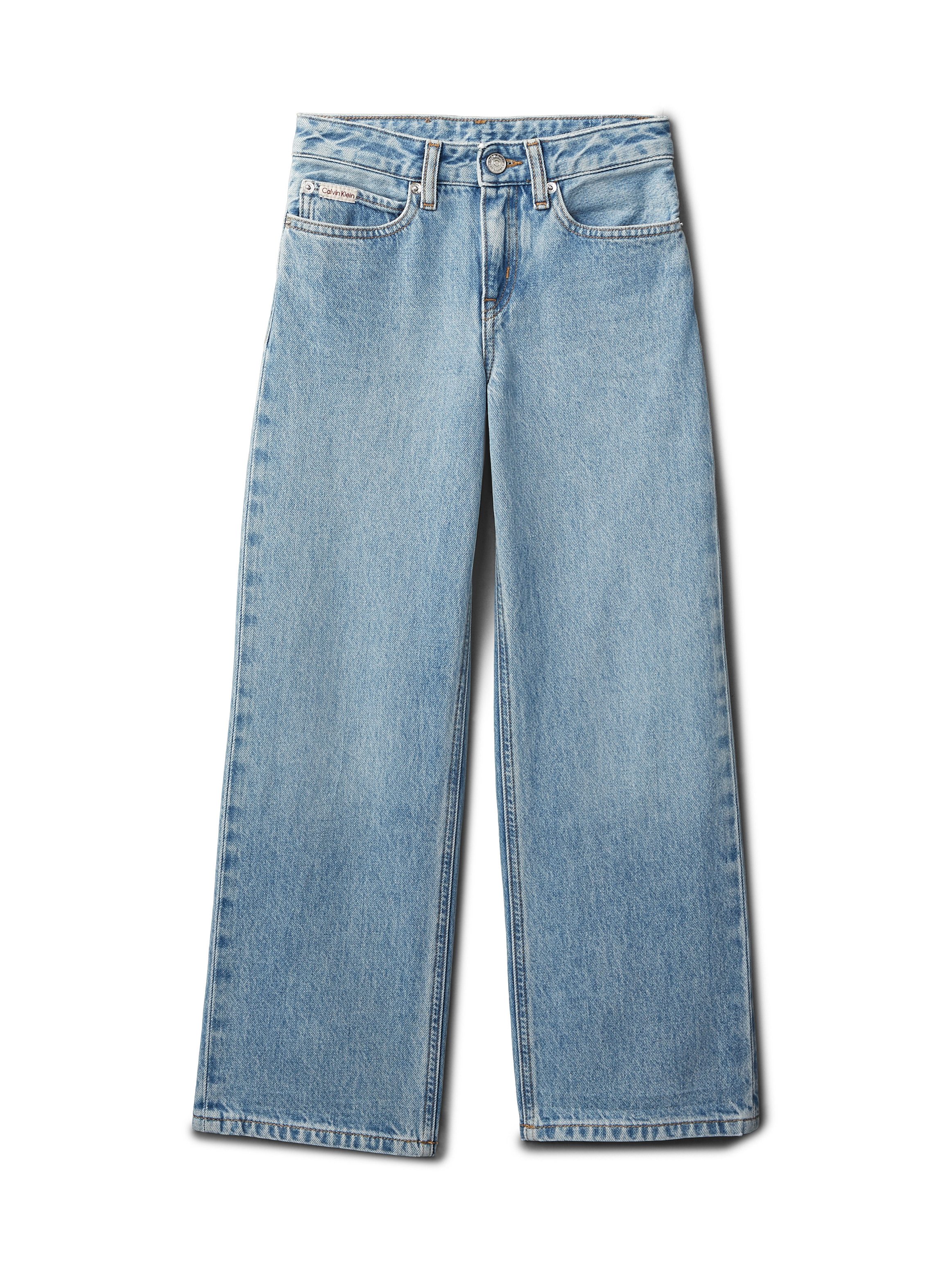 Calvin Klein Jeans Weite Jeans WIDE LEG JEANS Regular fit für Kinder mit praktischen Taschen – Bild 4 von 5