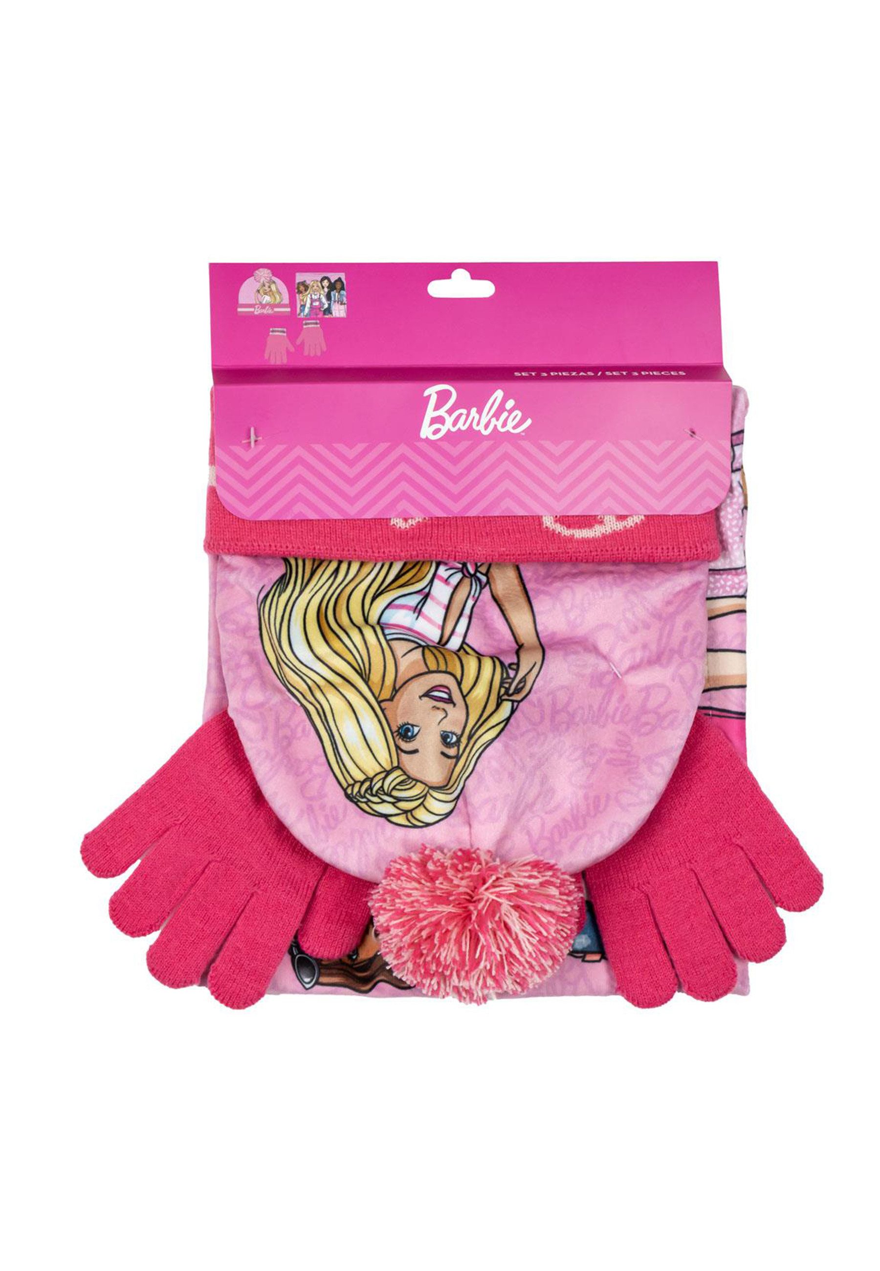 Disney Schlupfmütze 3 Satz Stücke Snood Barbie (Set)
