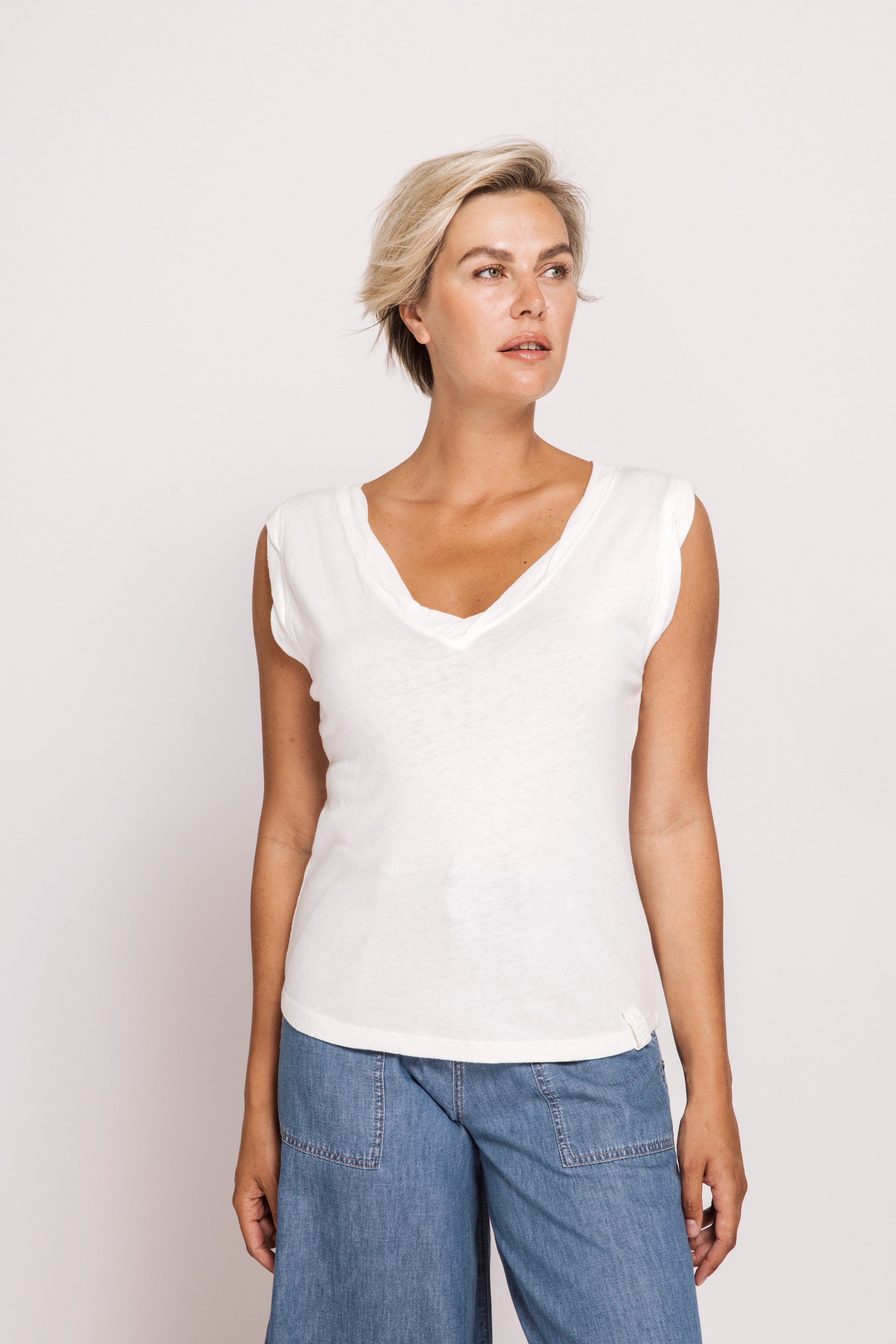Zhrill Shirttop ZHASHA mit gewellten Abschlüssen