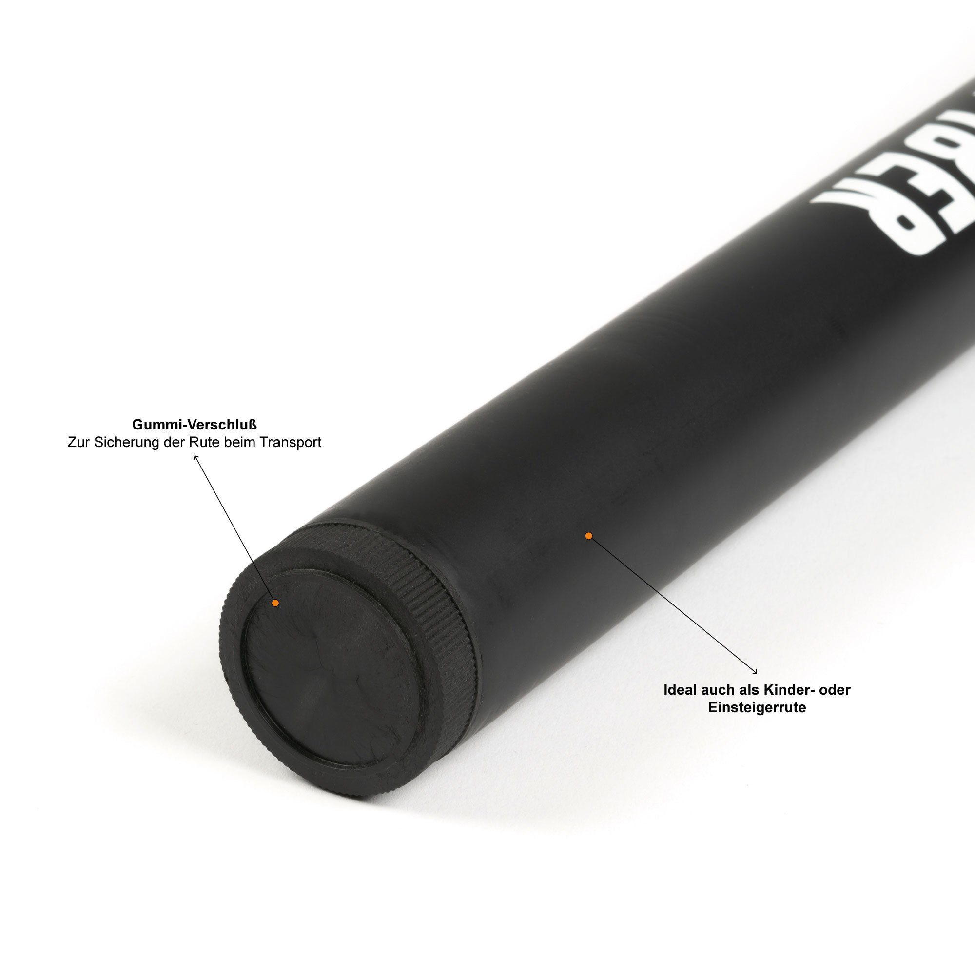 Zite Stipprute 7m Angelrute aus Fiberglas mit Spitzenring - Basic Teleskoprute