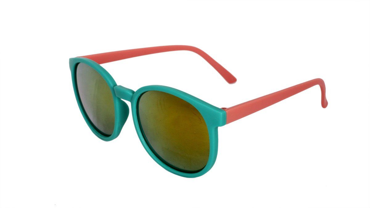 Sonnenbrille tuerkis-rosa Sommer Sonnenbrille Onesize Sonia Verspiegelt Partybrille Originelli Trend