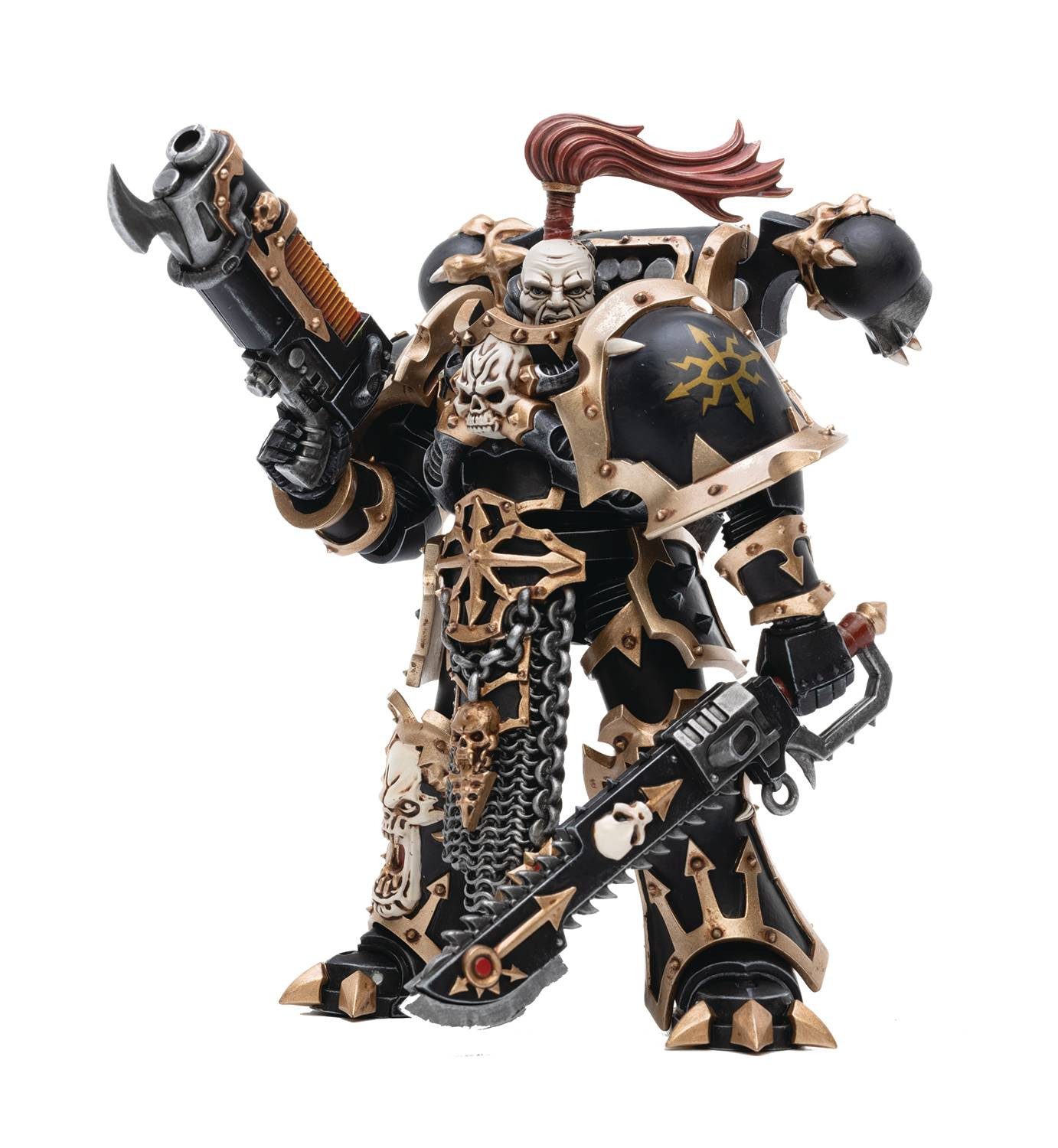 Joytoy (CN) Actionfigur WARHAMMER 40K BLACK LEGION HAVOCS CHAMPION BROTHER SLAEL ACTIONFIGUR