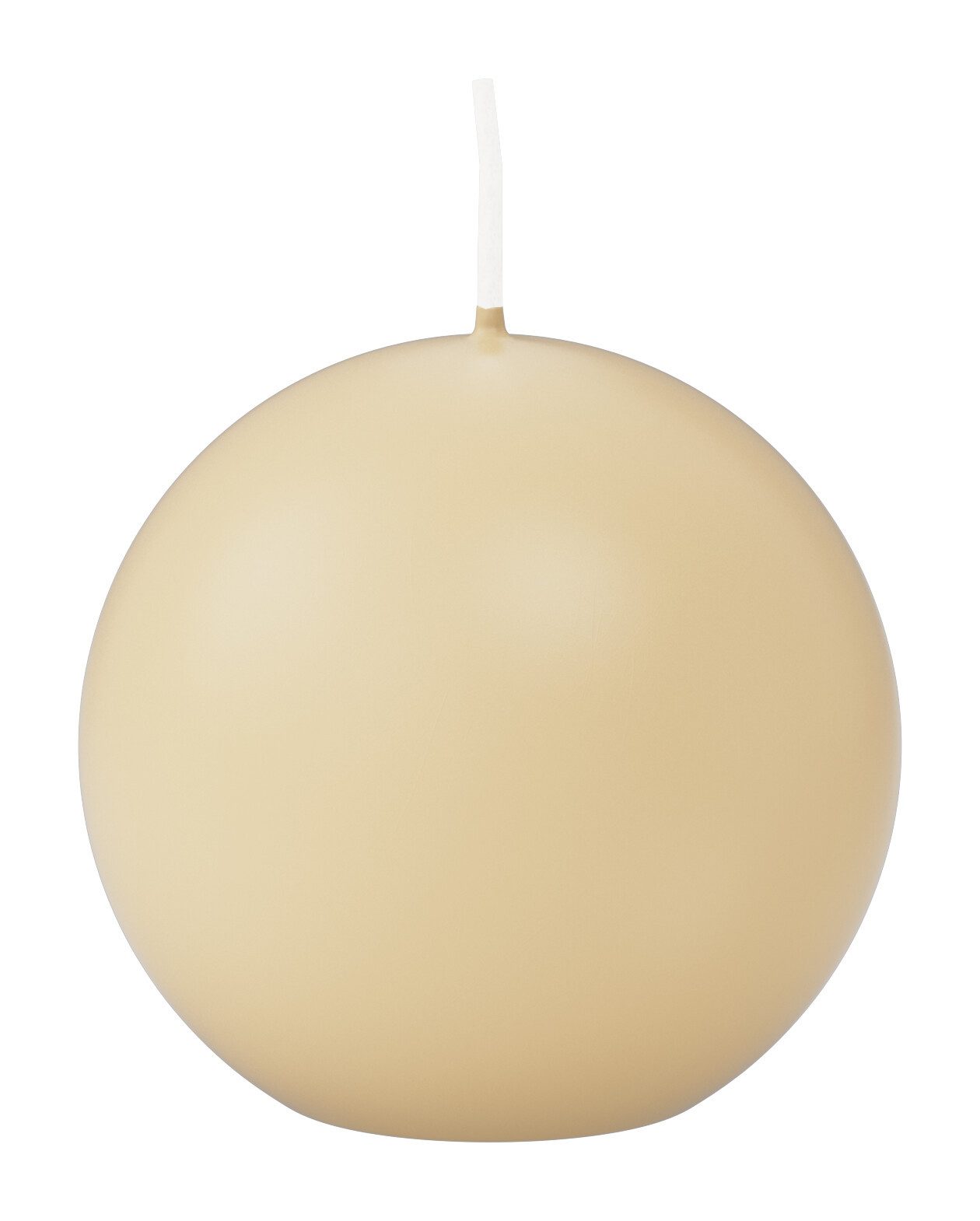 Wiedemann Kerzen Kugelkerze Kugelkerzen Bisquit Ø 60 mm, 16 Stück