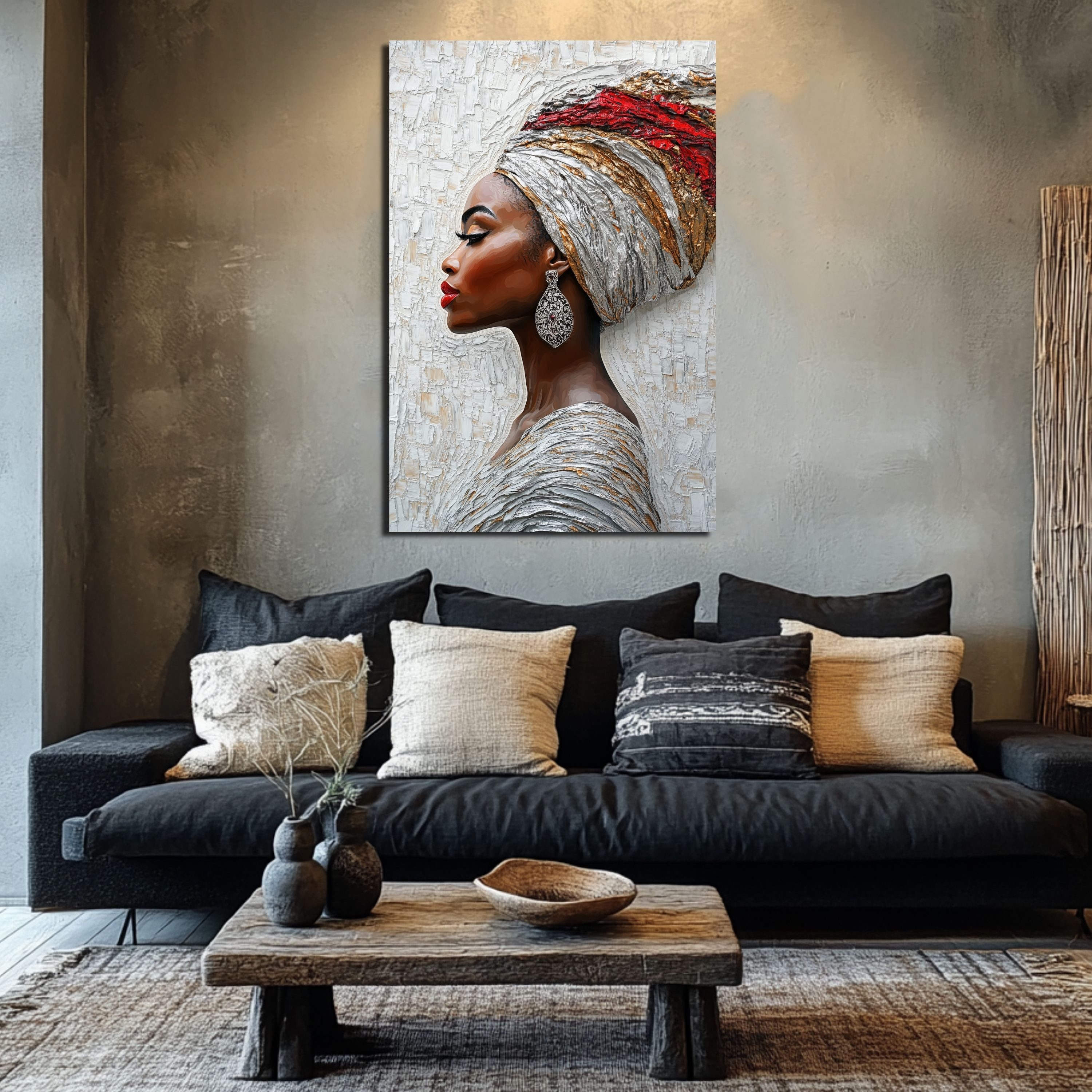 DARO Design Leinwandbild Modern Abstrakt Wandbilder XXL Wandbild Wand Deko Leinwand Bilder, 40x30cm