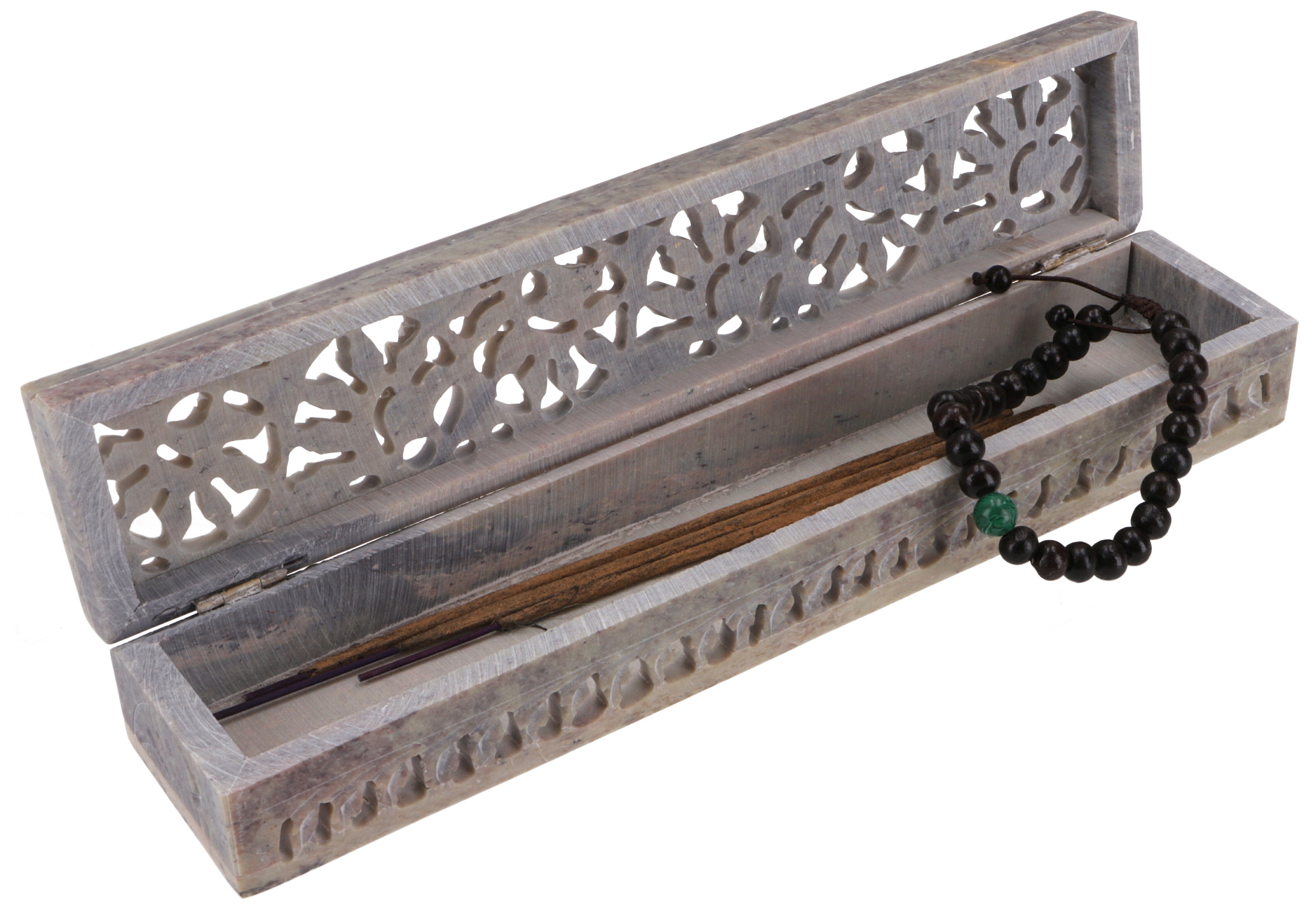 Guru-Shop Aufbewahrungsdose Specksteinschachtel, handgefertigte Box aus..