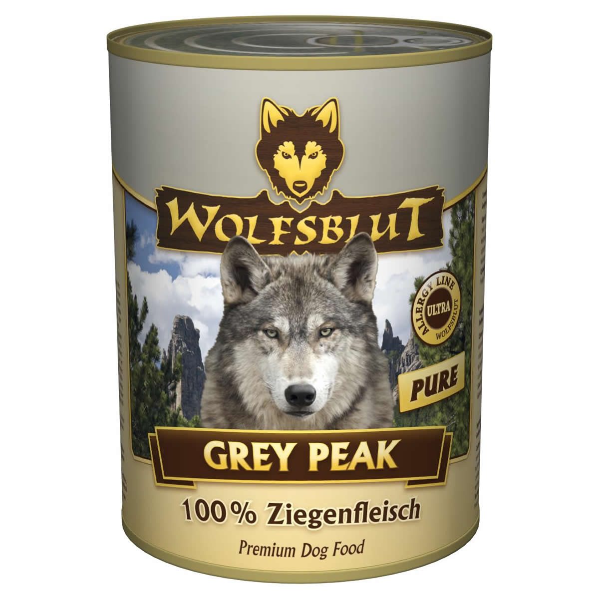 Wolfsblut Grey Peak Pure 395 g - 6 Stück, für: Hund