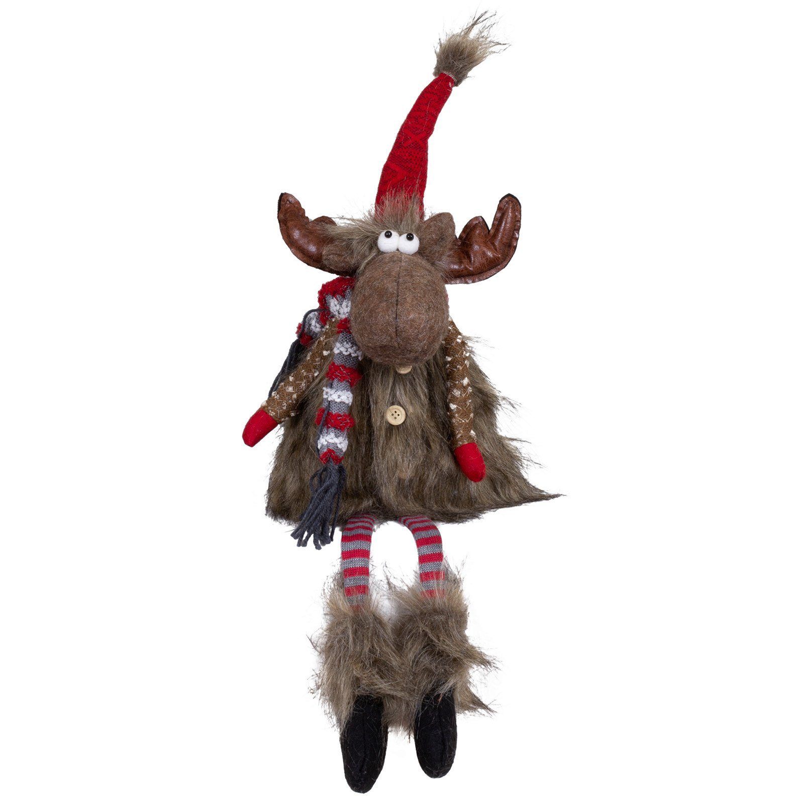 Christmas Paradise Weihnachtsfigur Elch 30cm (70cm) Kantenhocker (Deko Figur, 1 St), Weihnachten, braun