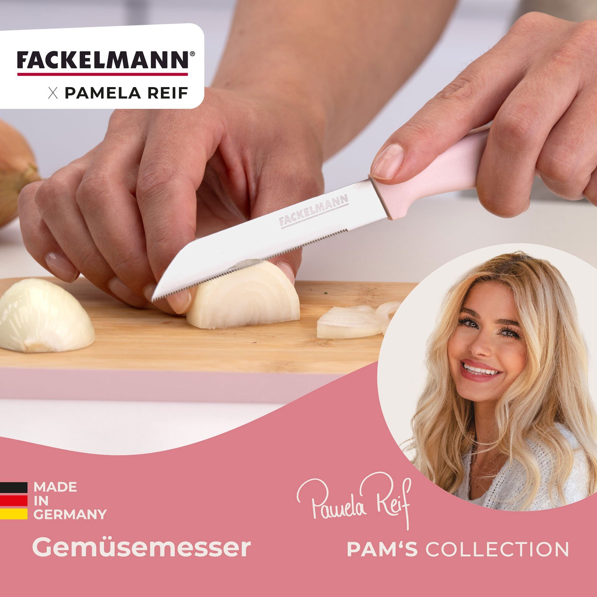 FACKELMANN Gemüsemesser Küchenmesser, Obstschneider, Gemüseschneider