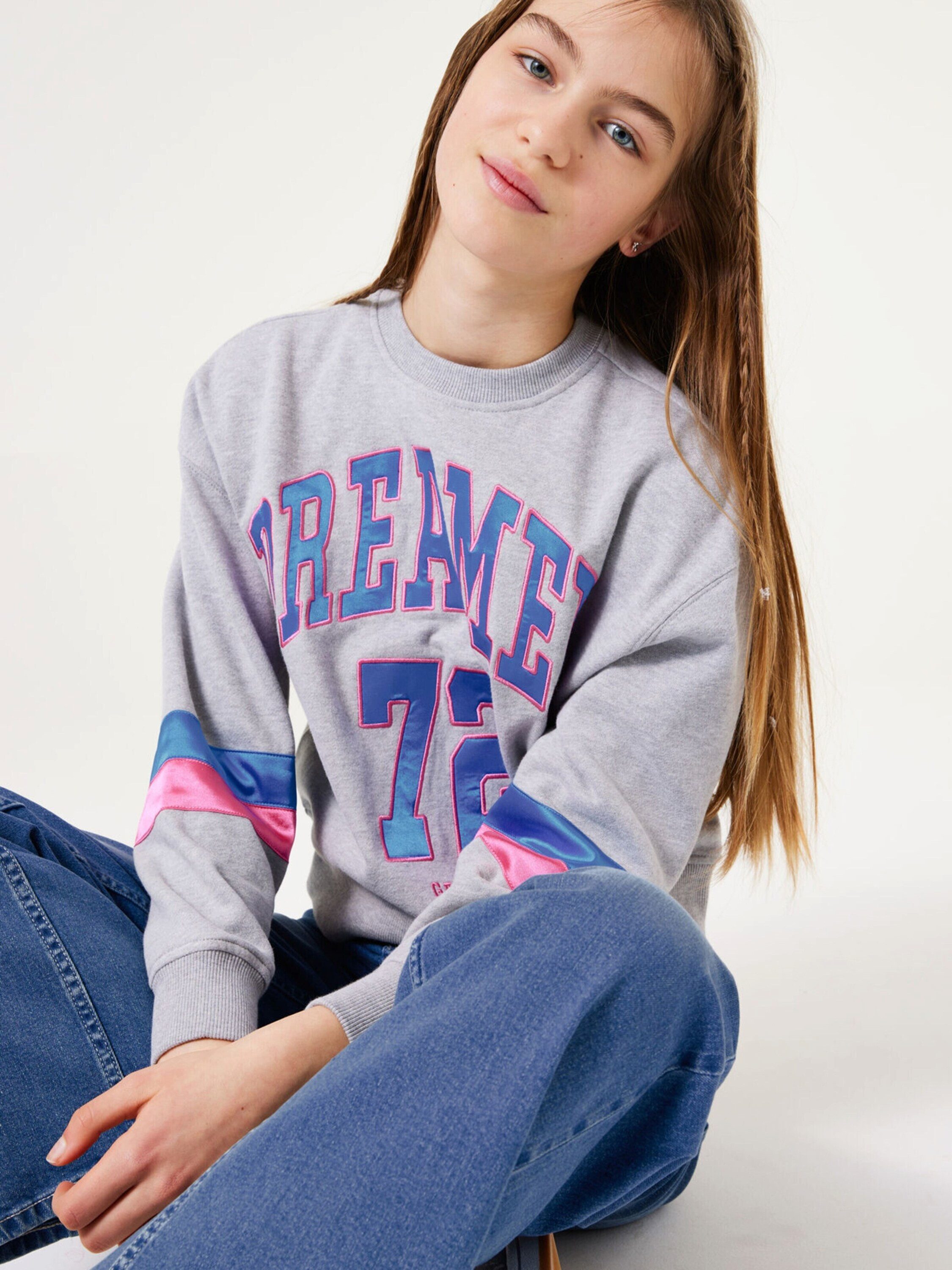 Garcia Sweatshirt (1-tlg) Stickerei