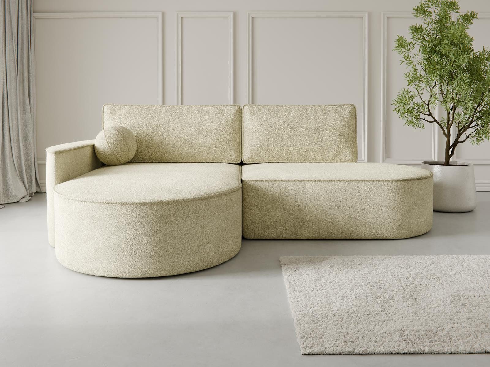 Compleo Ecksofa L MORENO, Designer Couch günstig online kaufen