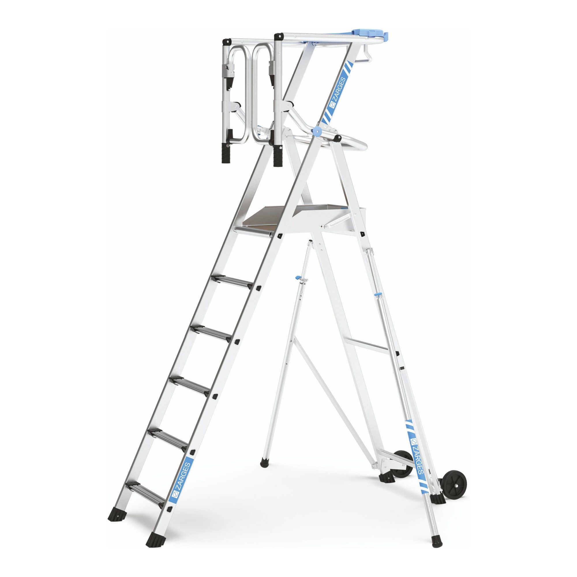 Zarges Trittleiter Zarges ZAP Safemaster Max S -Plattformleiter 6 Stufen