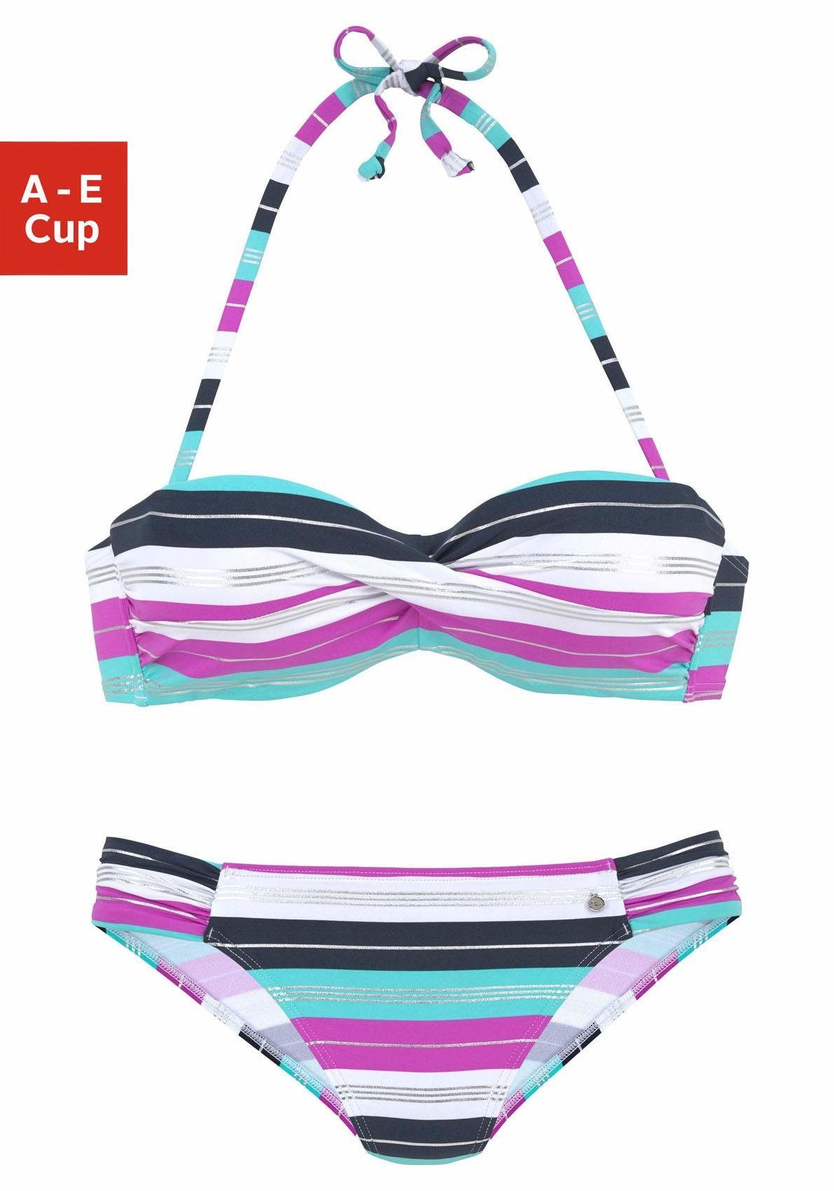 s.Oliver RED LABEL Beachwear BügelBandeauBikini mit Wickeloptik online kaufen OTTO