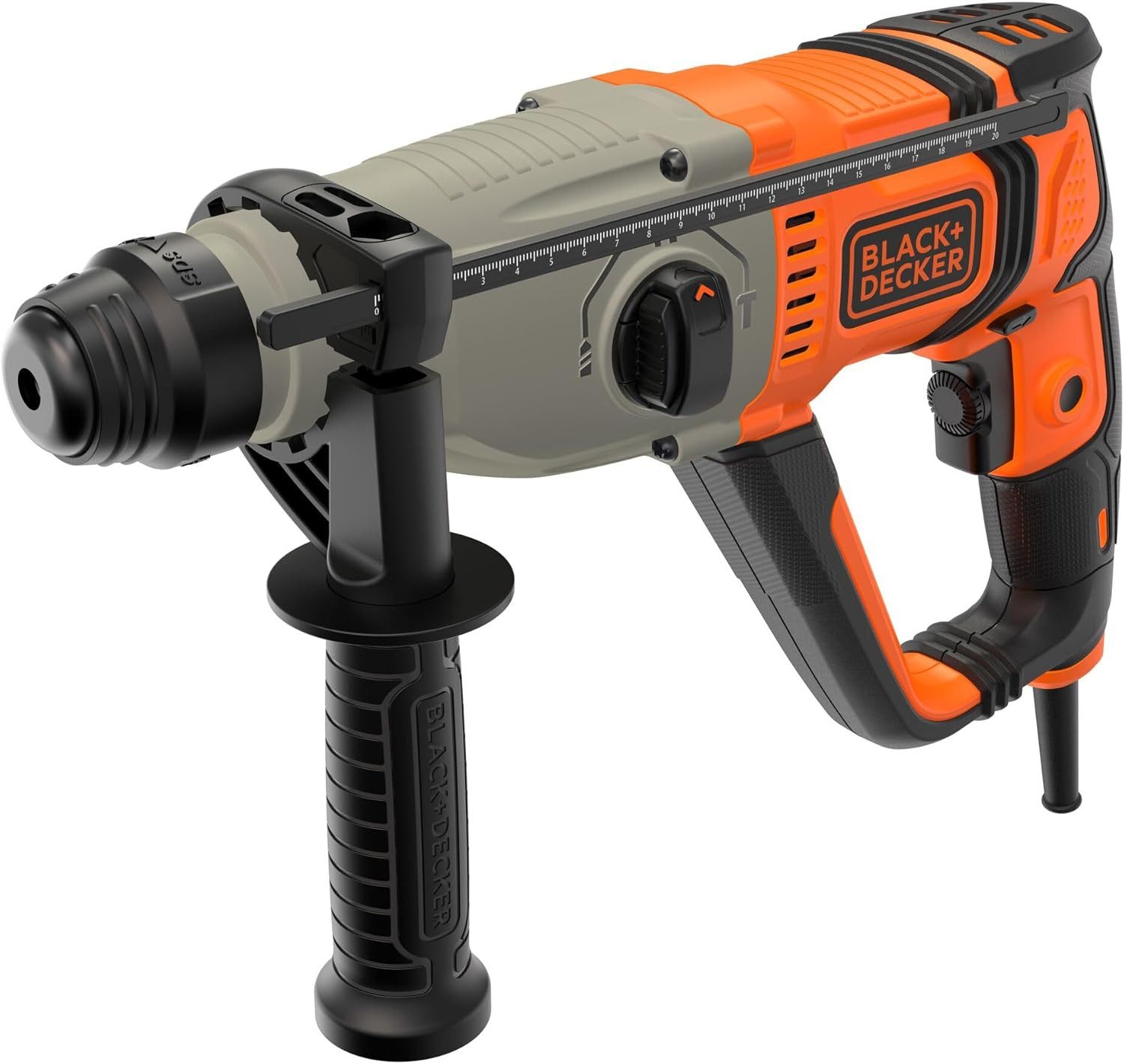 Black + Decker Kombihammer Kombihammer, 800W SDS-Plus, Zubehör, (1-tlg)
