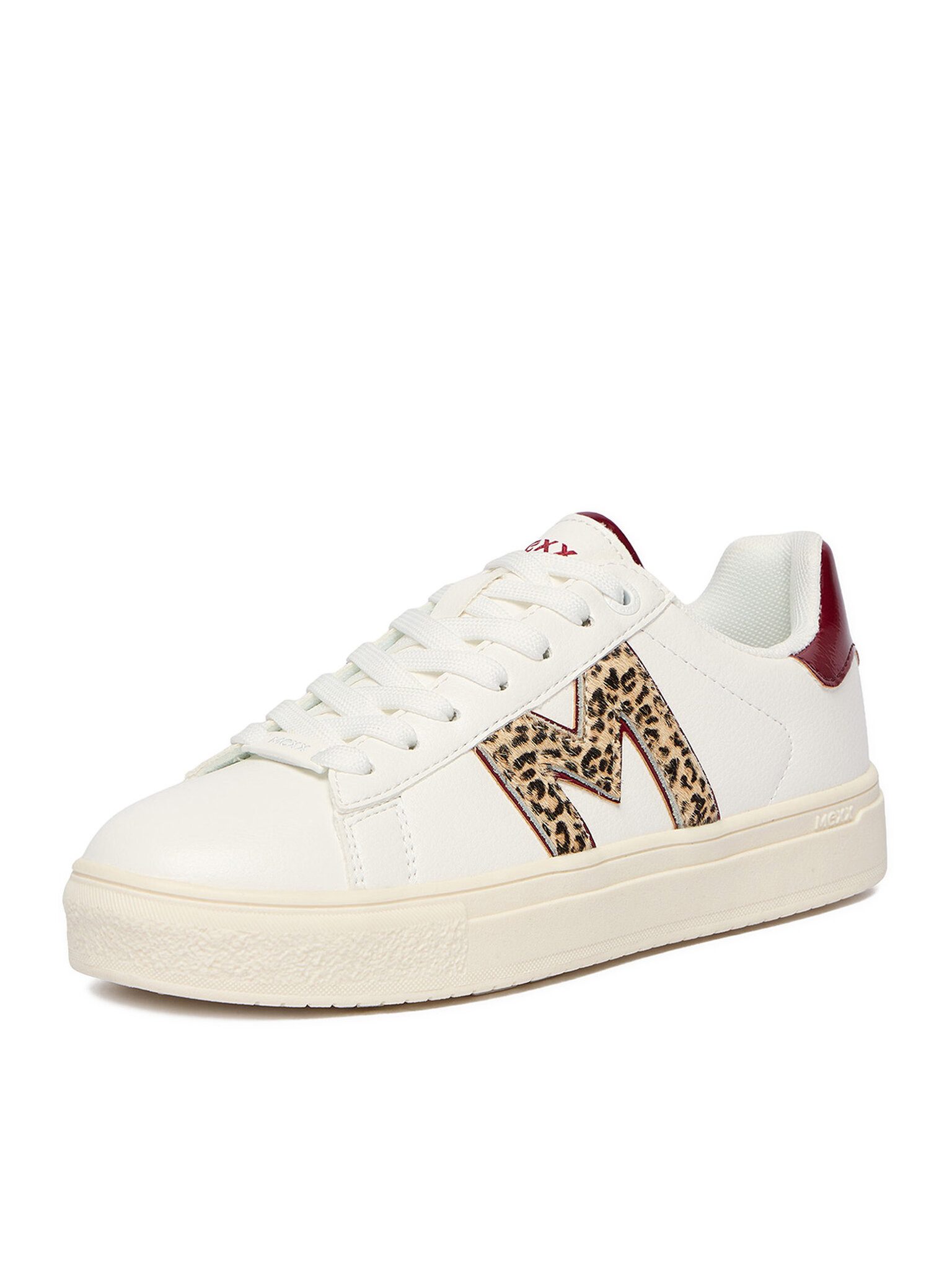 Mexx Mexx Damen-Sneakers Weiß MEXX-EO-MI001010861W Weiß Burgund Sneaker
