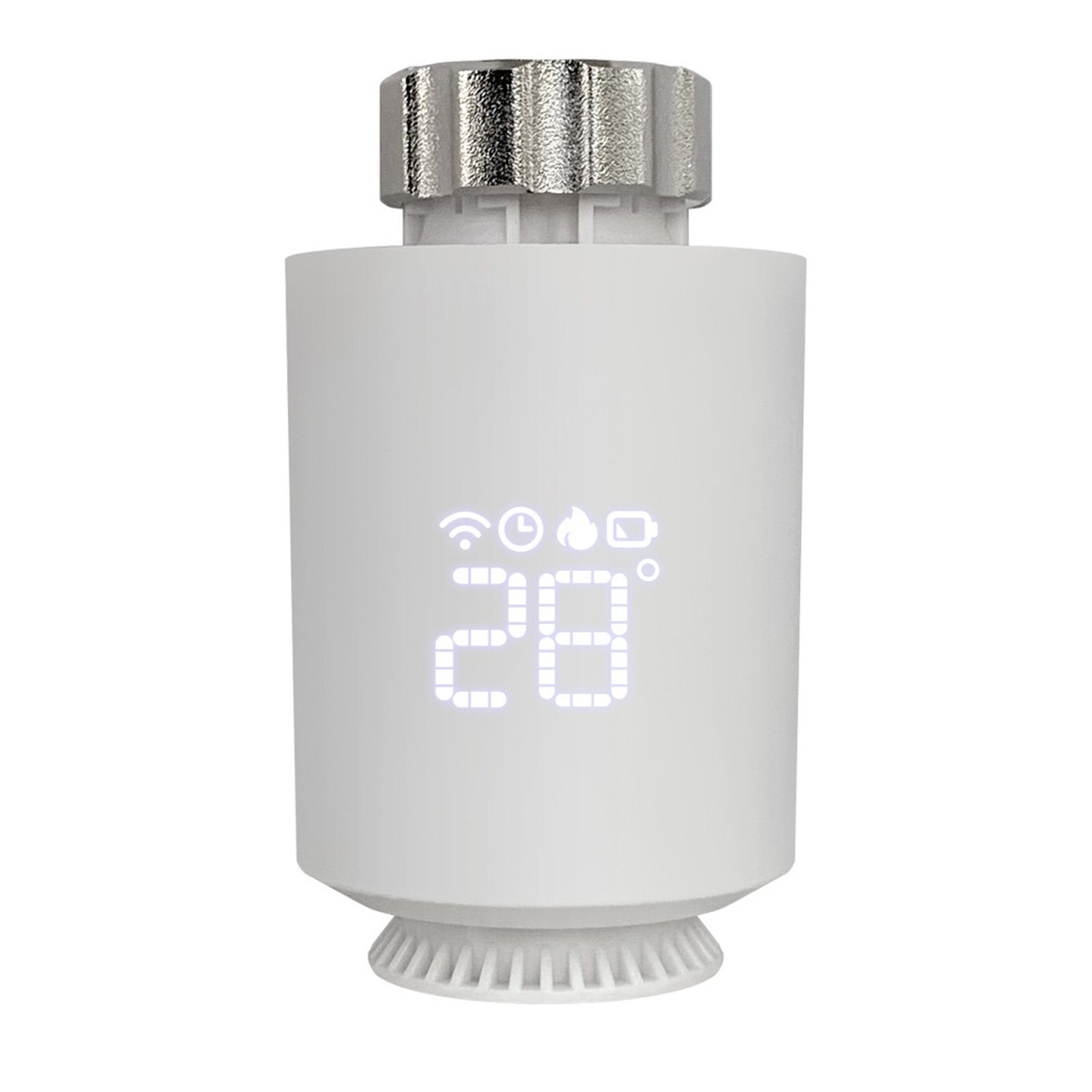 Energiesparen TWSOUL Thermostat, Mehrere intelligenten steuert Moduseinstellungen Hochpräzise Einstellung, Heizkörperthermostat zum Mobile APP (1 St)