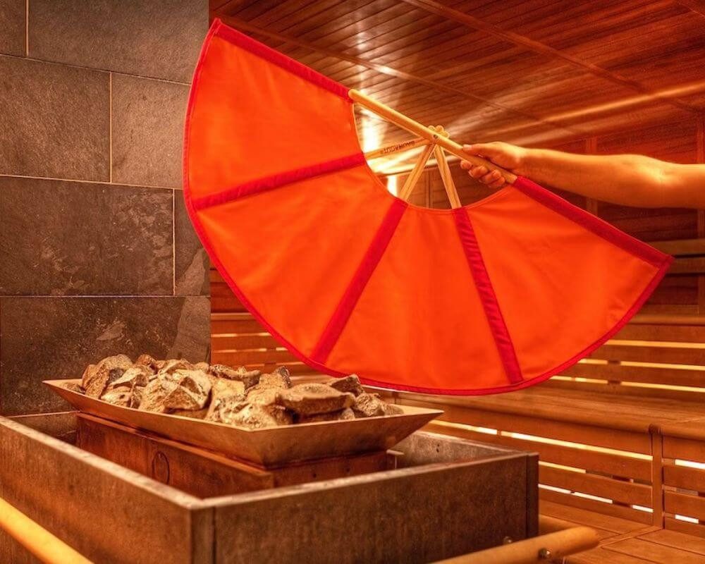 Saunagut Sauna-Aufgussset SAUNAGUT® Aufgussfächer Esche Standard