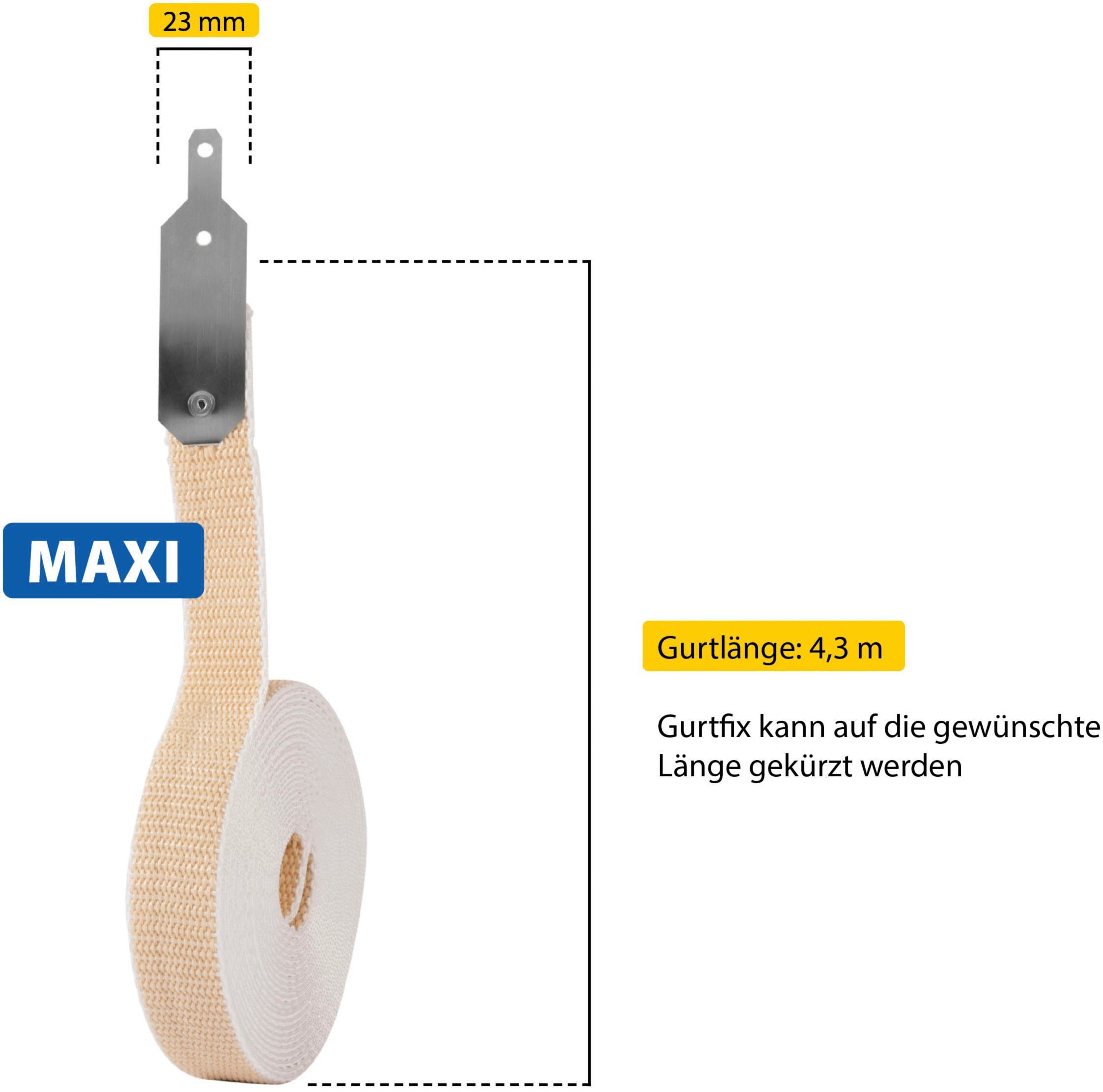 SCHELLENBERG Reparatur-Set GURTFIX Maxi, 1-St., oder 23 verschlissene mm, alte Gurtbänder, beige für