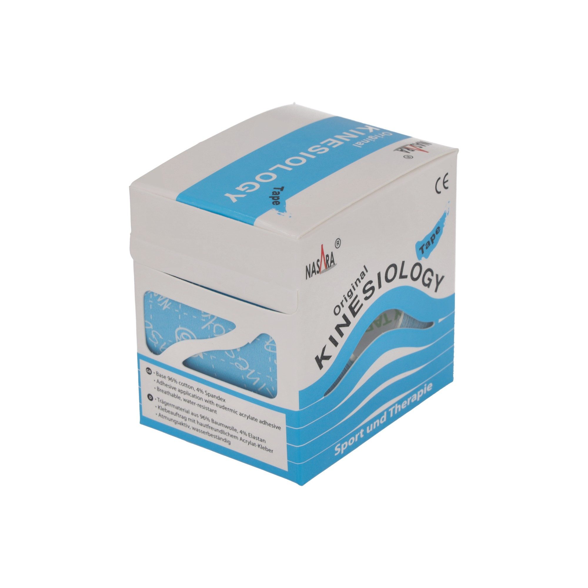 NASARA Kinesiologie-Tape 5cm x 5m 12 Farben
