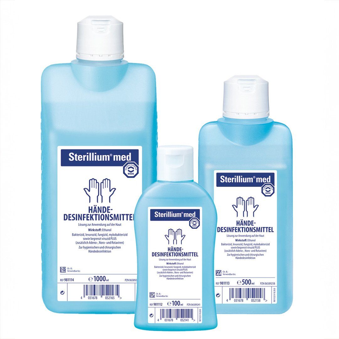 PAUL HARTMANN AG Hartmann Sterillium med Händedesinfektion 100 ml Hand-Desinfektionsmittel (Einzelartikel, [1-St. 1 Verpackung à 100 ml)