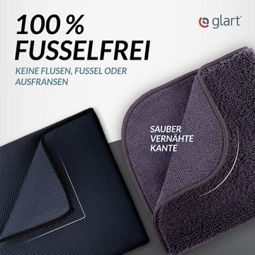 Glart 4432K 2 St. Mikrofasertücher für Auto Scheibenreinigung 60x40 32x32cm Mikrofasertuch (80% Polyester, 20% Nylon, 40x60 cm)