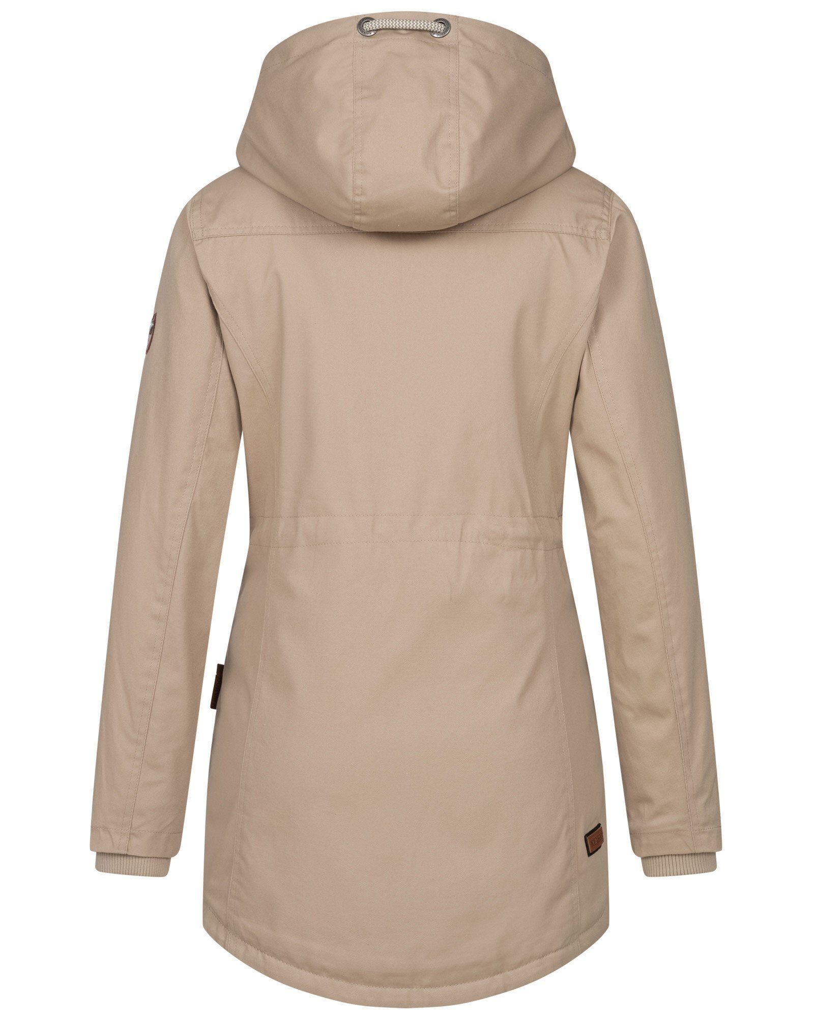 Ireliaa mit Winterjacke Navahoo warmen Beige Teddyfell