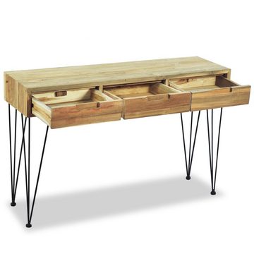 vidaXL Beistelltisch Konsolentisch 120 x 35 x 76 cm Teak Massiv