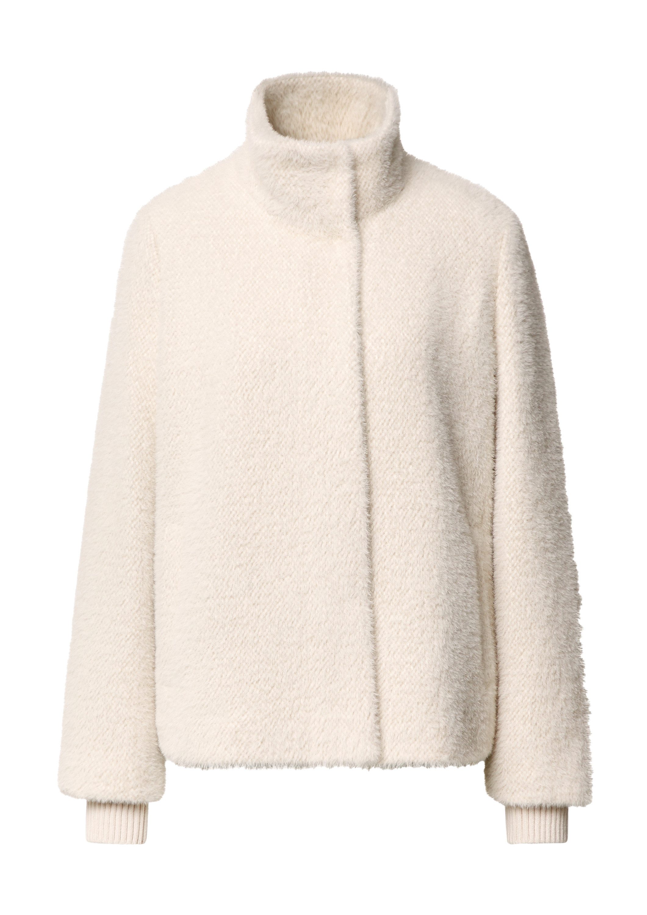 comma Funktionsjacke Outdoor-Jacke Langflorige weiche Jacke im Cape-Stil mi günstig online kaufen