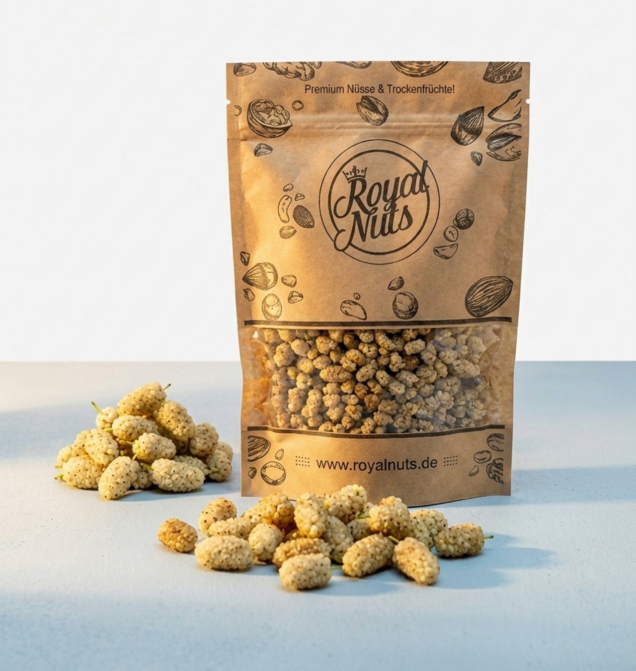 Royalnuts Genuss GmbH Trockenfrüchte 1000g Getrocknete Maulbeeren, Royalnuts