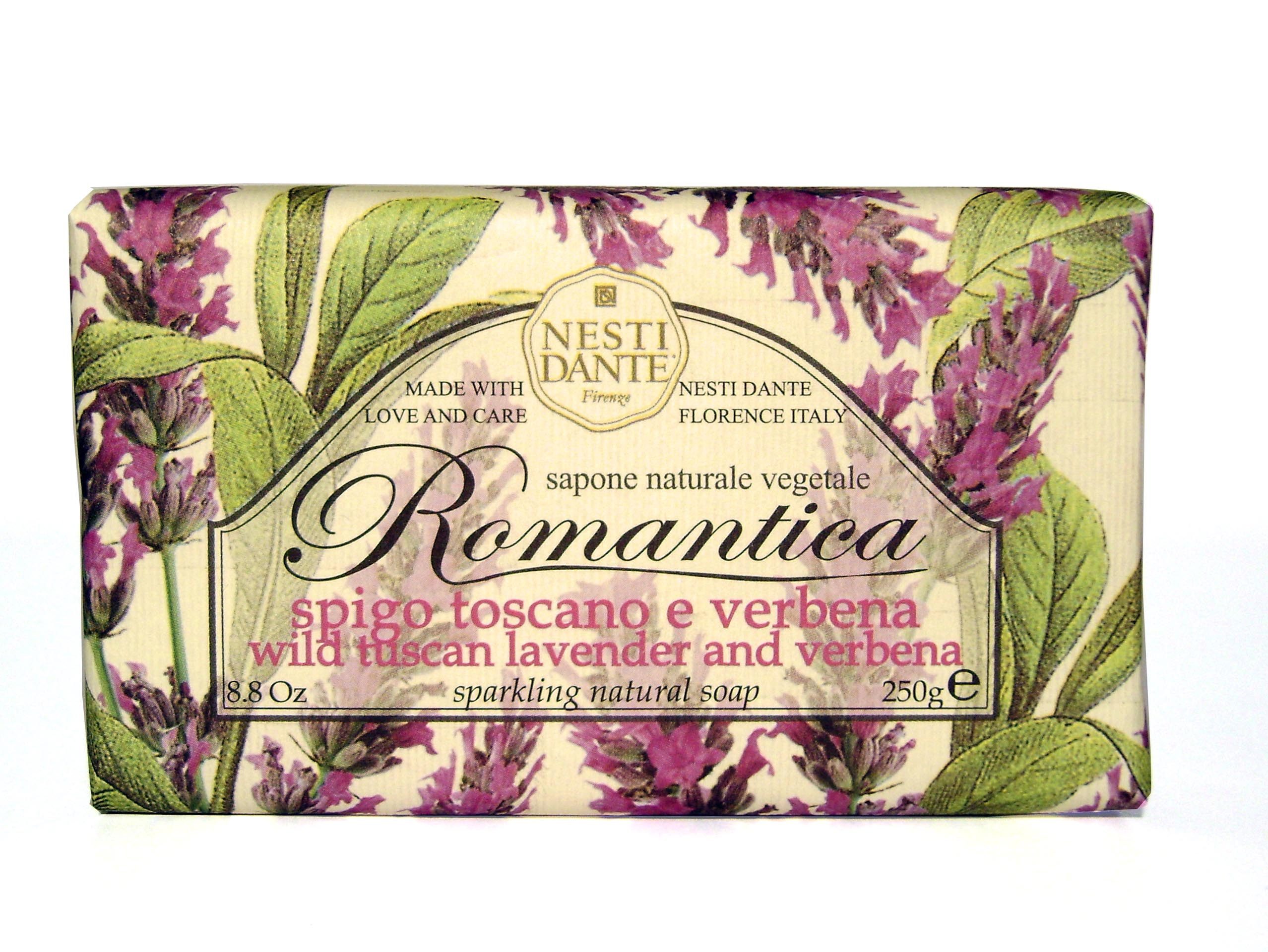 Nesti Dante Handseife Nesti Dante Seife Romantica (Duft Lavendel & Verbena, feste Seife 250