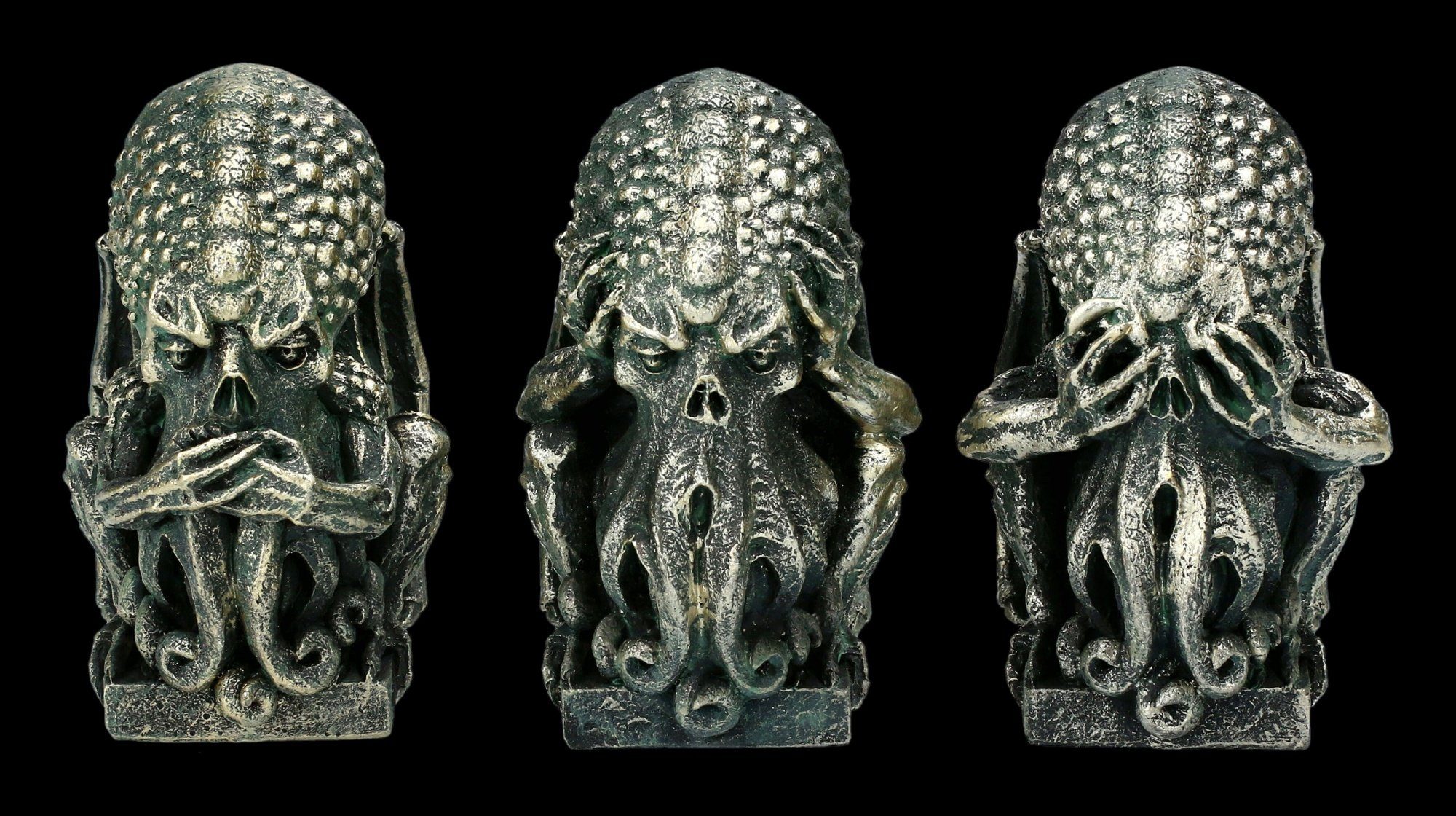 Figuren Shop GmbH Dekofigur Fantasy Figuren - Deko Gothic Cthulhu Set - Nichts Böses