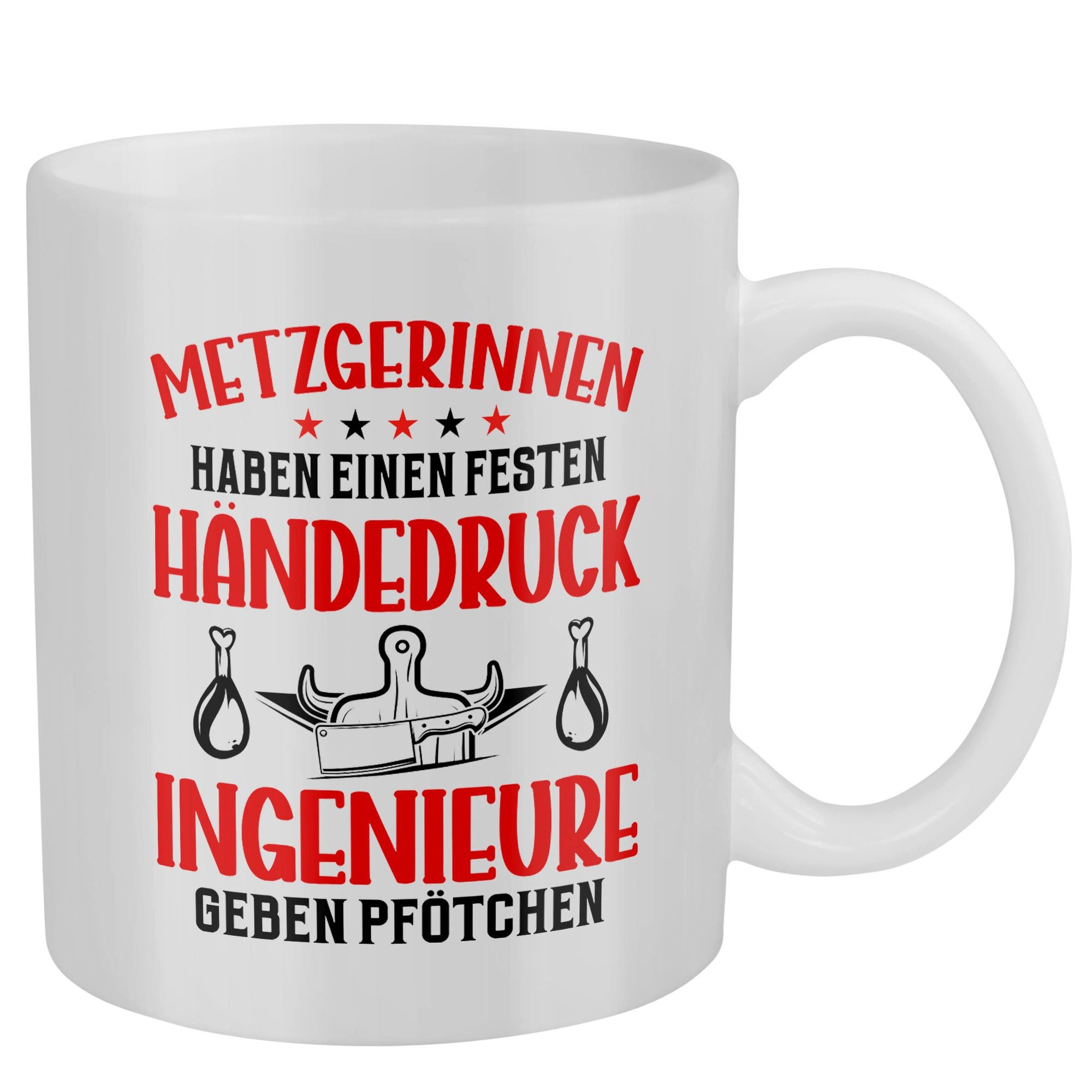22Feels Tasse Metzgerin Geschenk Frauen Spruch Beruf Ausbildung Abschluss, Keramik, Made in Germany, Spülmaschinenfest, Beidseitig