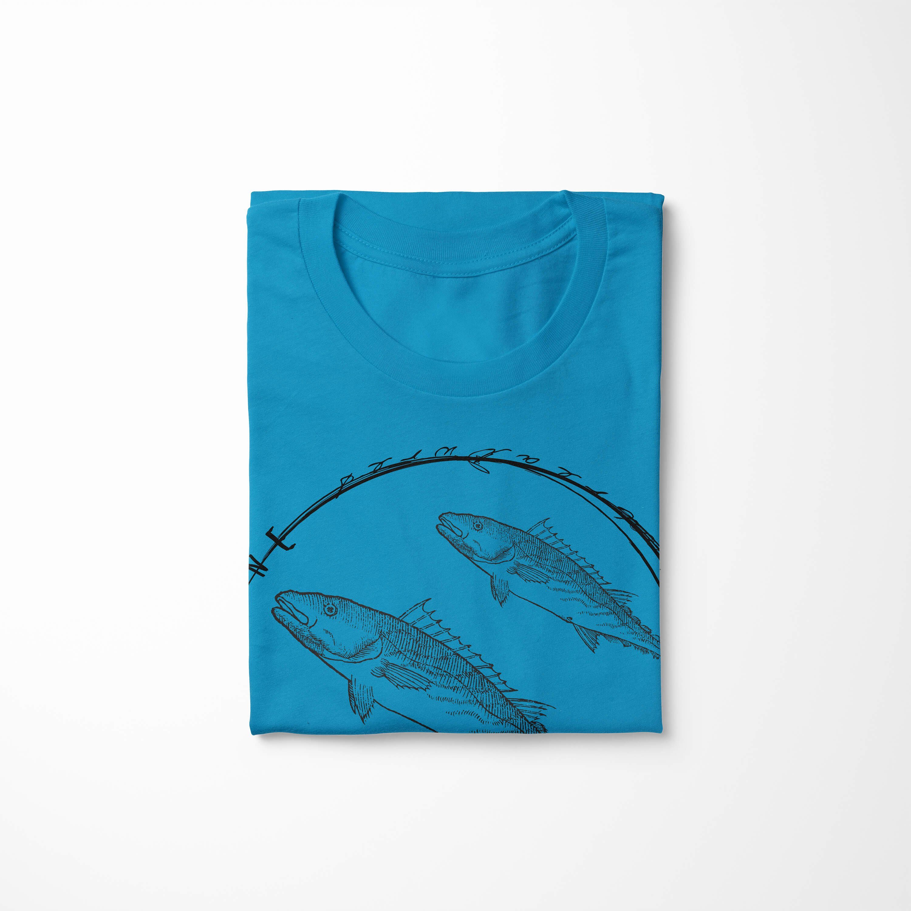 Art / Sinus 094 Sea und Fische Schnitt sportlicher T-Shirt Atoll Serie: T-Shirt Tiefsee Struktur feine Creatures, - Sea