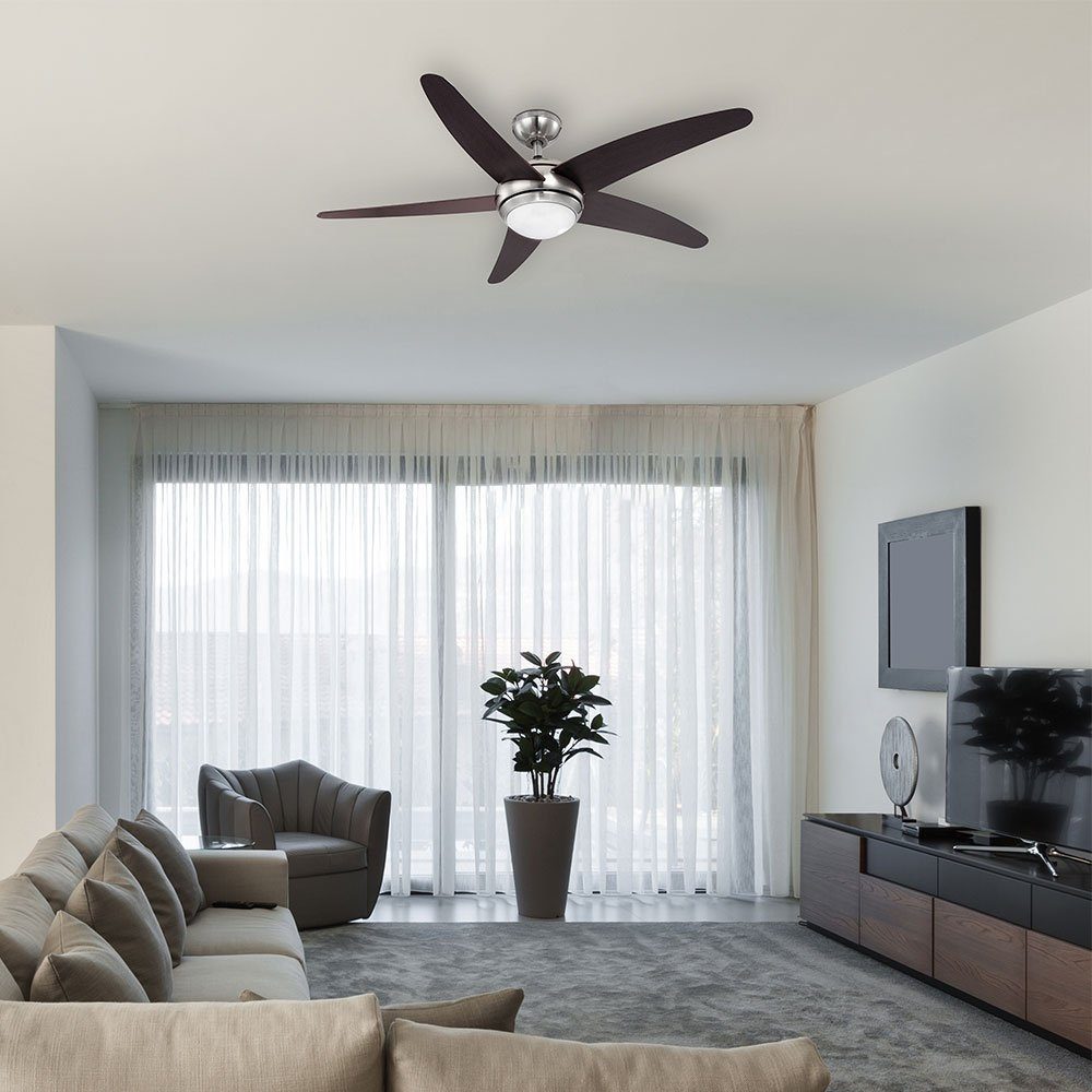 Ventilator etc-shop Wohnzimmer Deckenventilator mit Deckenventilator, Raumkühler Lüfter