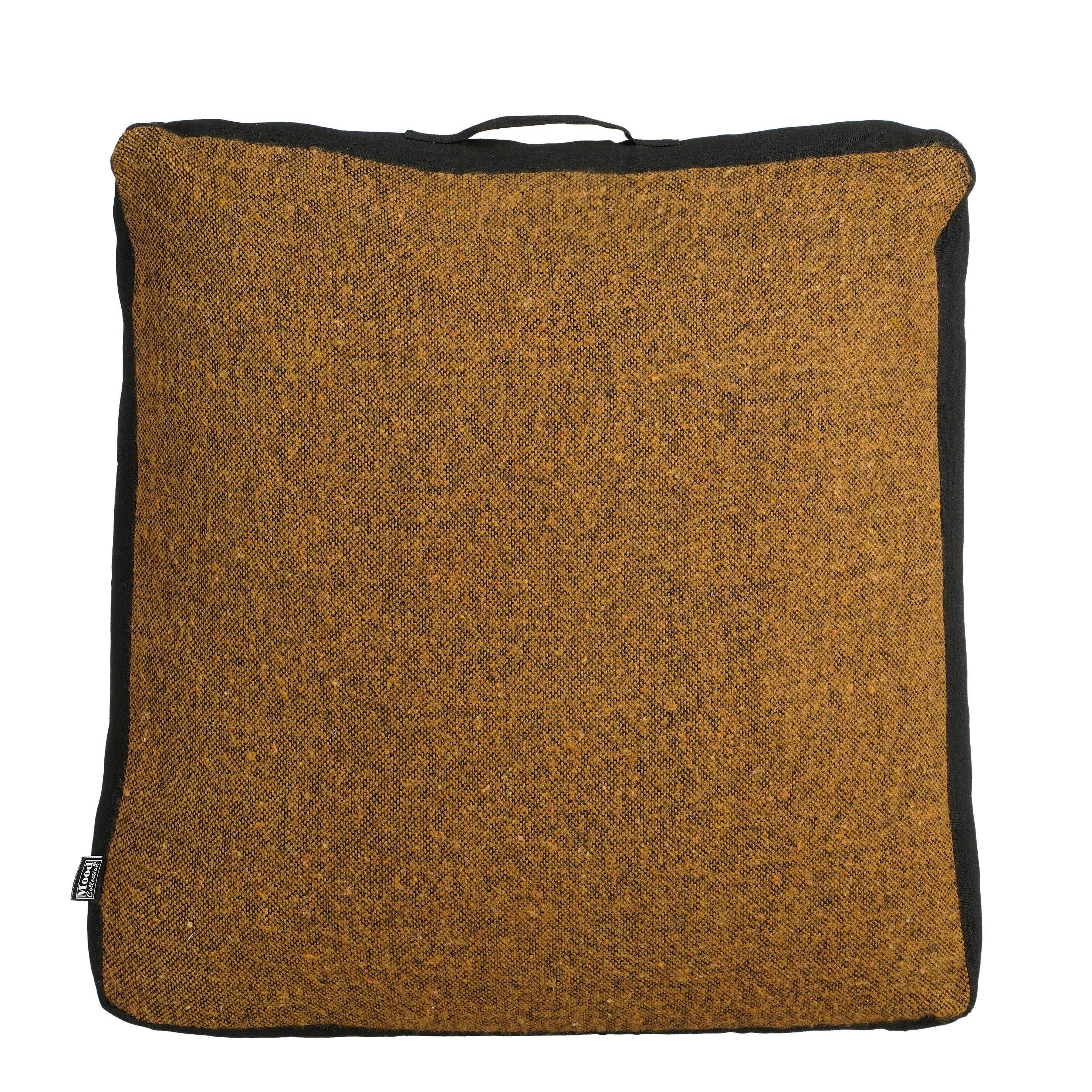 In the Mood Bodenkissen In the Mood Chrissy Kissen braun - l57xb57xh10cm