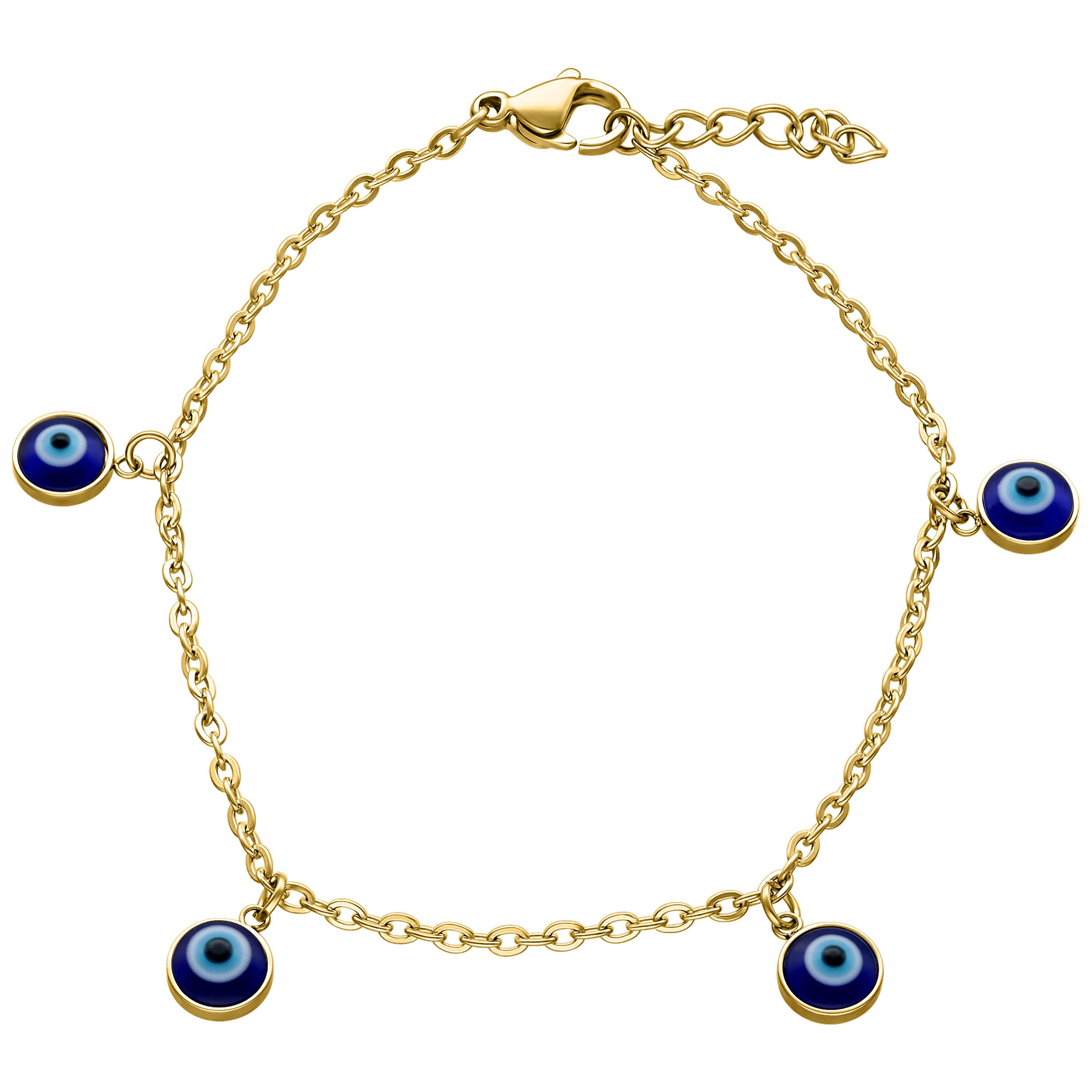 Wildcat Armband Little Nazar Armband - Gold, Chirurgenstahl 316L - wasserfest, langlebig, hautverträglich