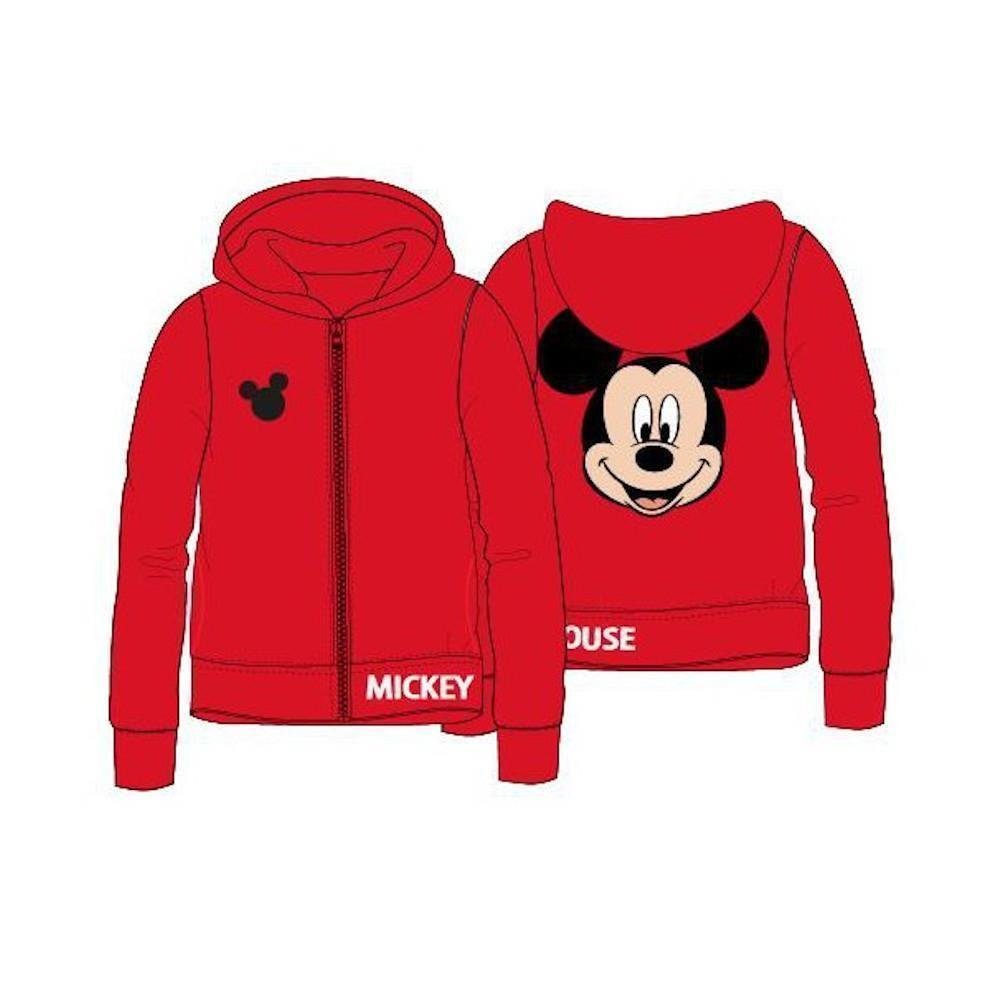EplusM Sommerjacke Mickey Maus Jacke mit Kapuze, rot, Größen 98 bis 128