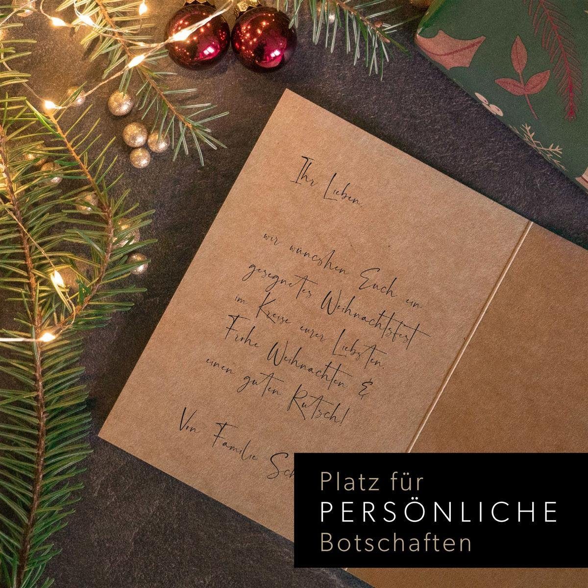 Weihnachtskarten bigdaygraphix Made Weihnachtskarte inkl. 20 Germany Umschlage, in