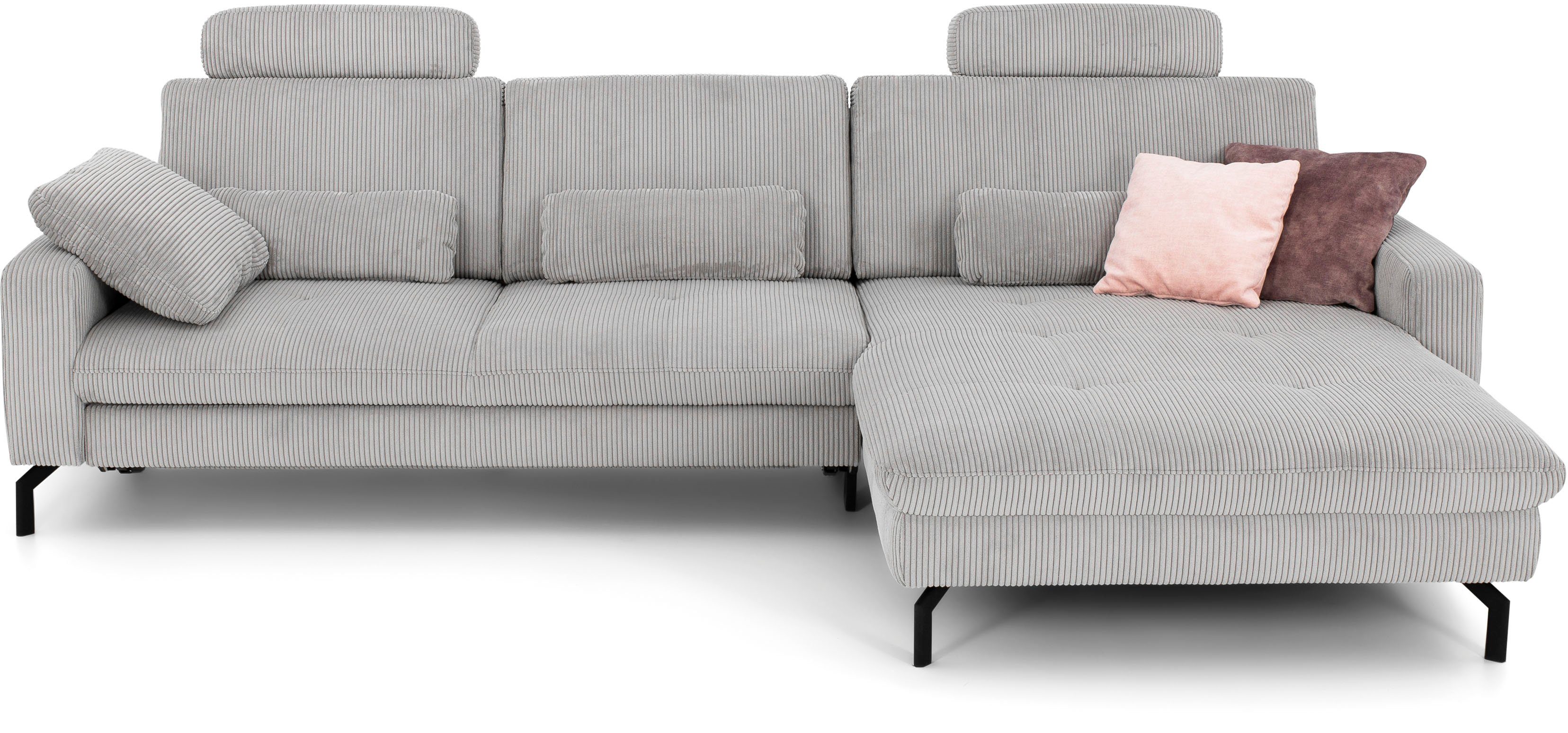 Die PlanBar Ecksofa MP-IN20110 L-Form mit Federkern-Polsterung, optional mit Funktionen erhältlich