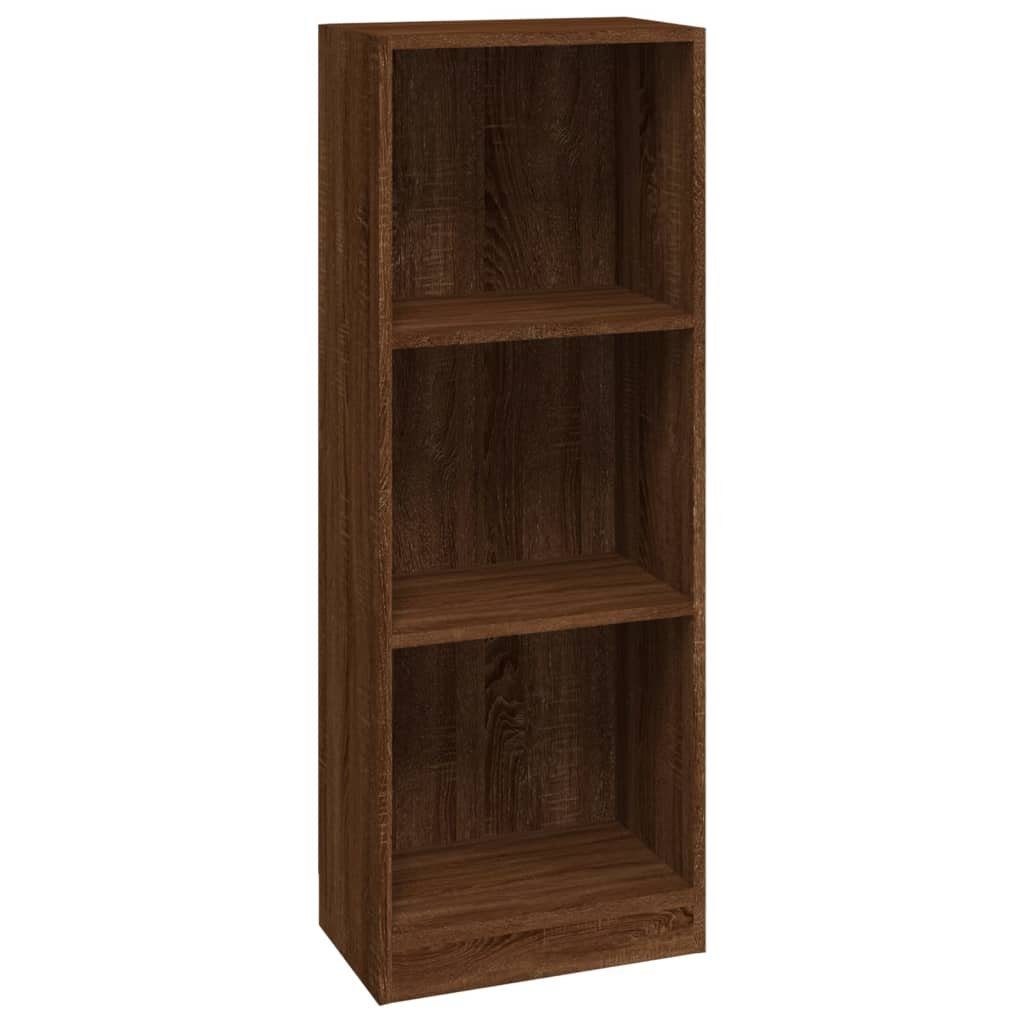 Fächer cm 40x24x109 furnicato 3 Bücherregal Braun Eichen-Optik