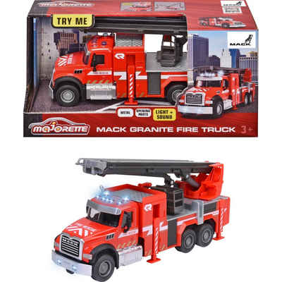 majORETTE Spielzeug-Auto Mack Granite Feuerwehr-Truck