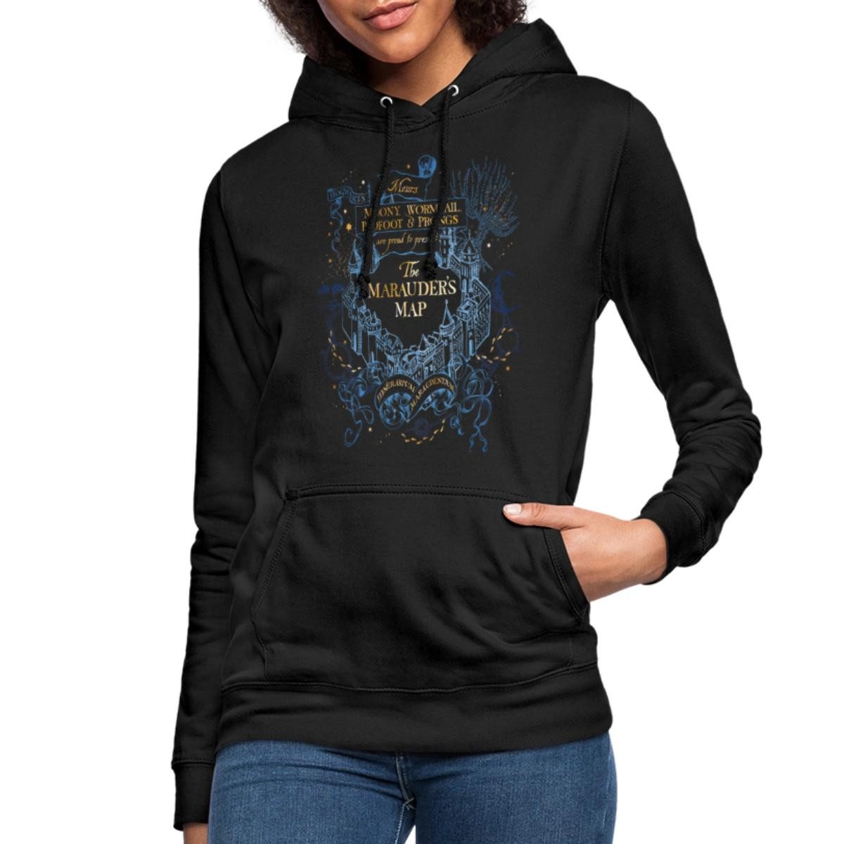 Spreadshirt Hoodie Harry Potter The Marauder's Map Damen Hoodie (1-tlg)