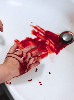 Maskworld Theaterschminke Kunstblut Flasche 500 ml – Filmblut (1-tlg), Fließt und wirkt wie echtes Blut – ideal für alle Anwendungen, bei