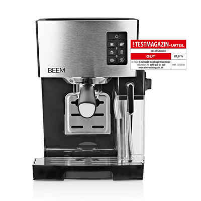 BEEM Siebträgermaschine, 1.2l Kaffeekanne, CLASSICO Espresso 19 bar