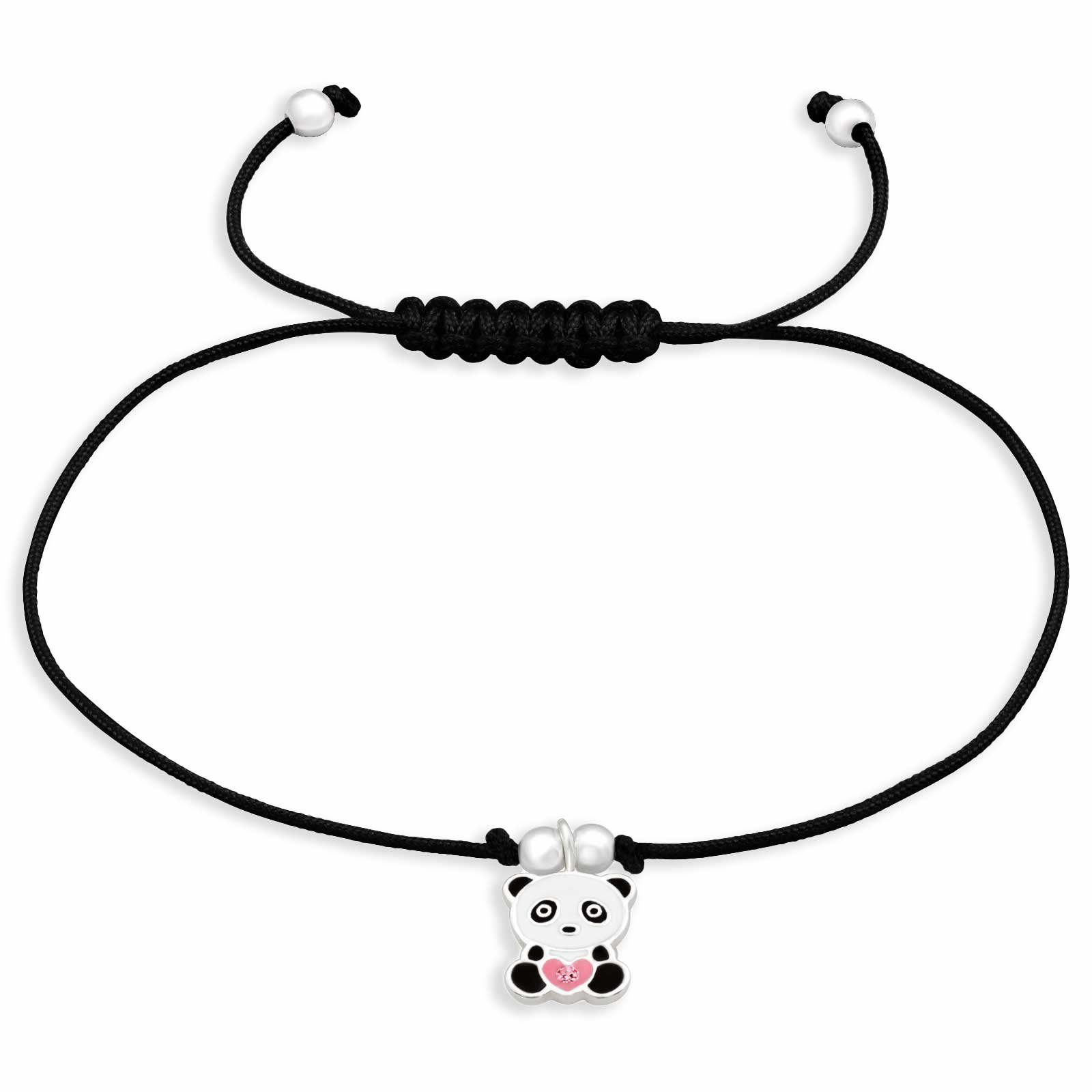 Monkimau Silberarmband Armband Damen mit Panda Anhänger Silber Schmuck (Packung)