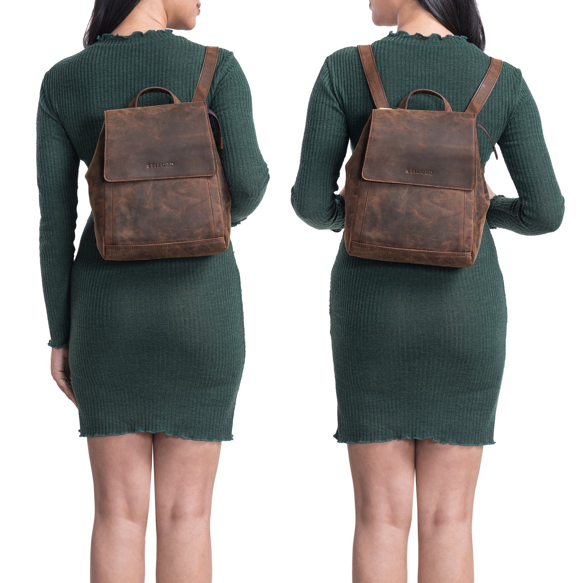 STILORD Cityrucksack "Allegra" Elegante Rucksack Handtasche Damen Leder günstig online kaufen