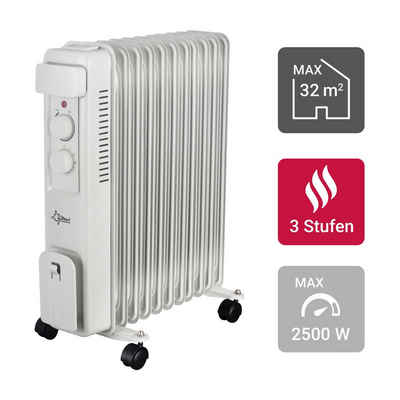Suntec Wellness Ölradiator Hot Safe Pro 2500 heater ultra power, 2500 W, Mobiler Heizer, 3 Heizstufen, 11 Lamellen, 32 m²/75 m³