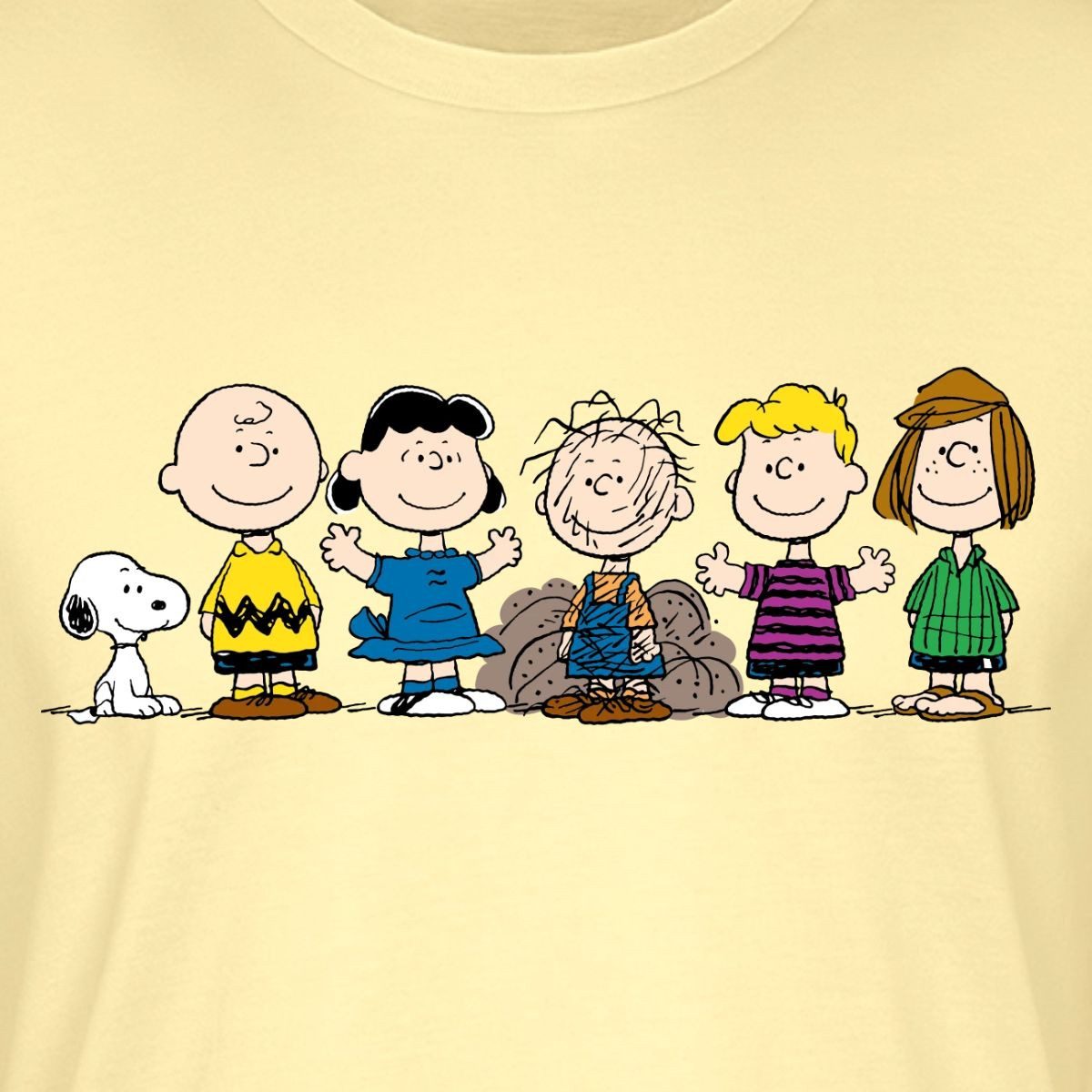 Spreadshirt T-Shirt Peanuts Snoopy Und Seine Freunde Unisex Bio T-Shirt (1-tlg)