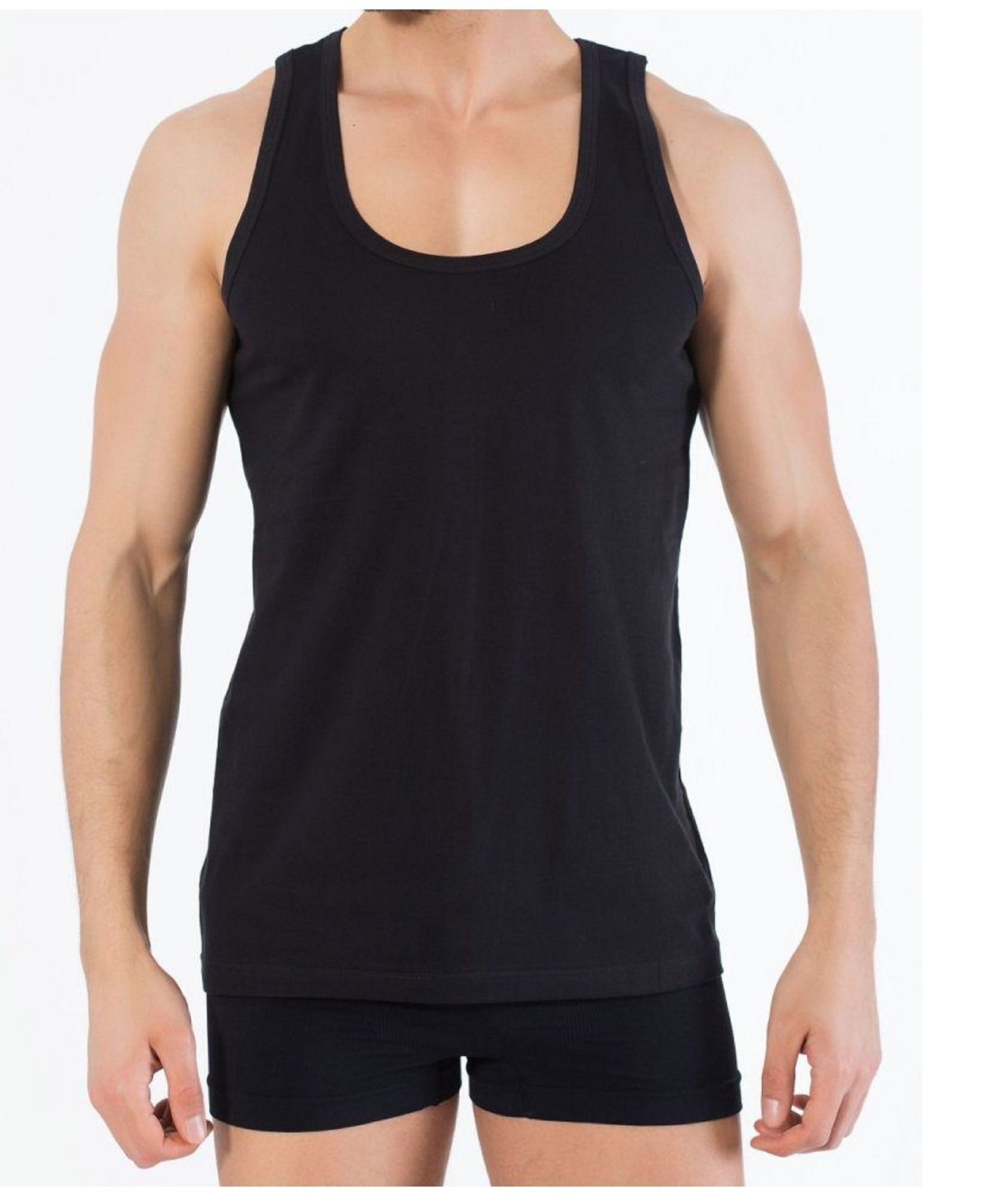 DDOnlineShop Unterhemd Tank Top – Achselshirt Schwarz – Größe M bis XXL (Sp günstig online kaufen