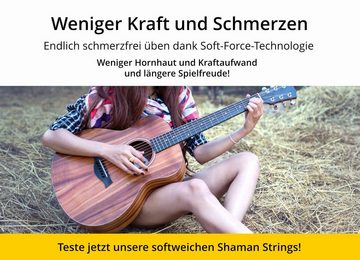 Shaman Saiten Gitarrensaiten für Westerngitarre, (Spar-Set, 55-tlg), plus 2 Ersatz-Saiten G-Saite und extra hohe E-Saite